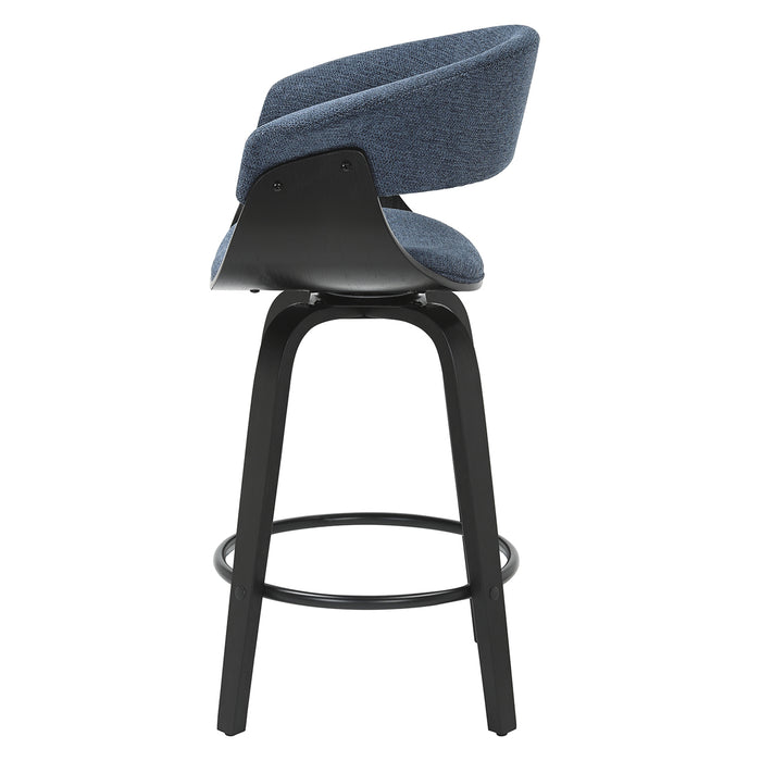 Silla Bar Auri Microfibra Navy