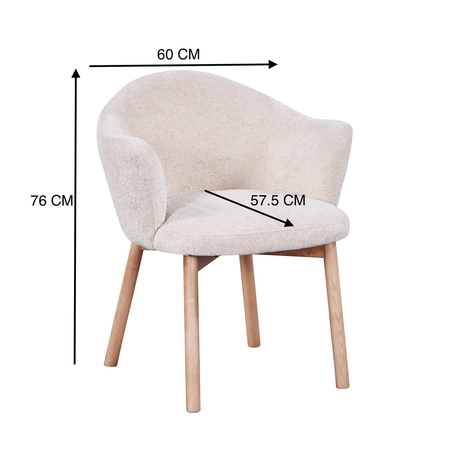 2 Sillas de Comedor Cami Microfibra Beige