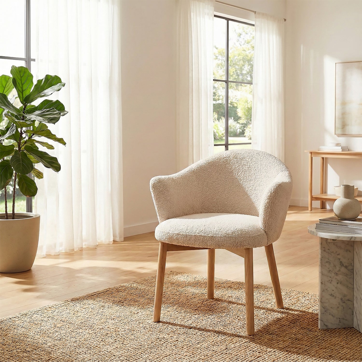 2 Sillas de Comedor Cami Microfibra Beige