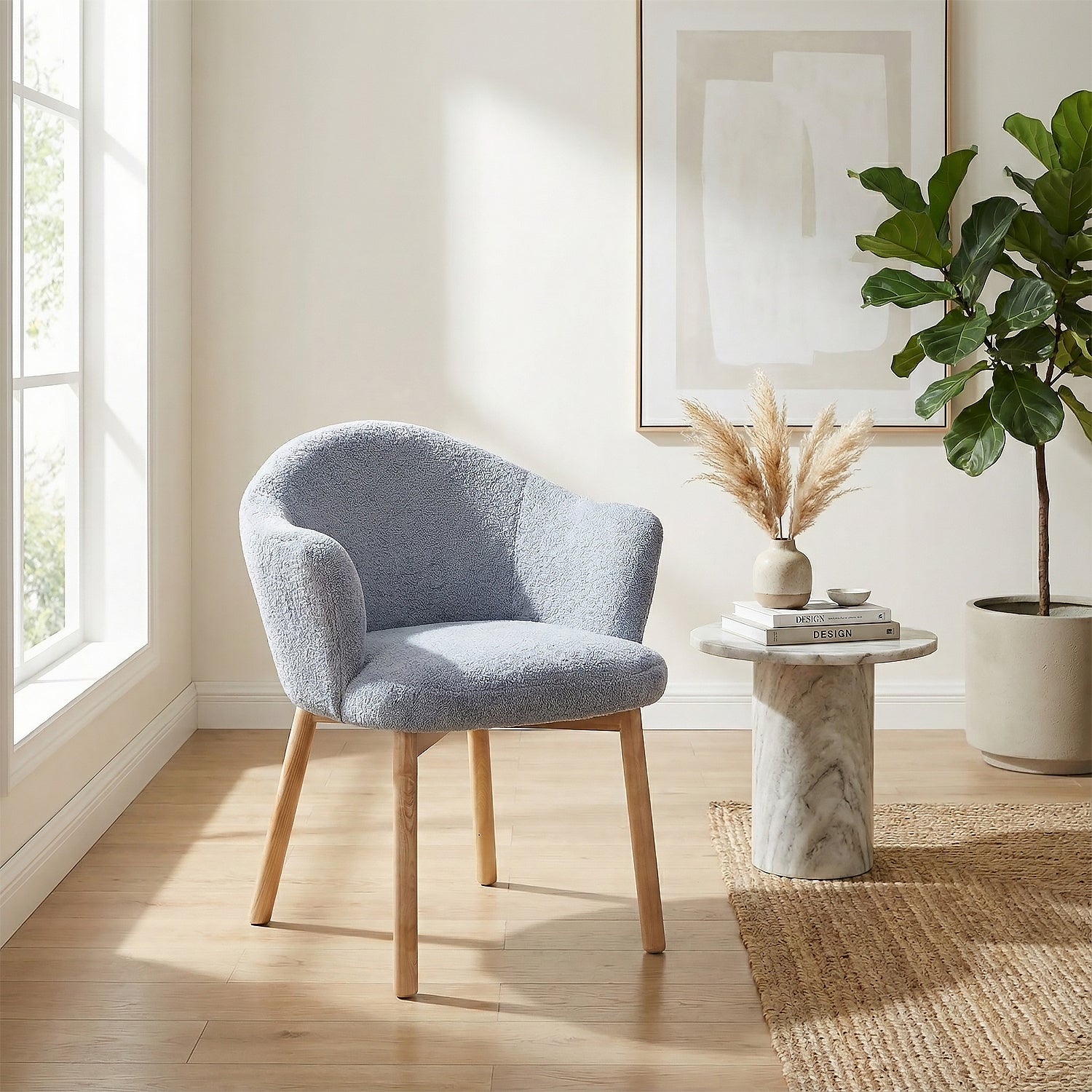 2 Sillas de Comedor Cami Microfibra Gris