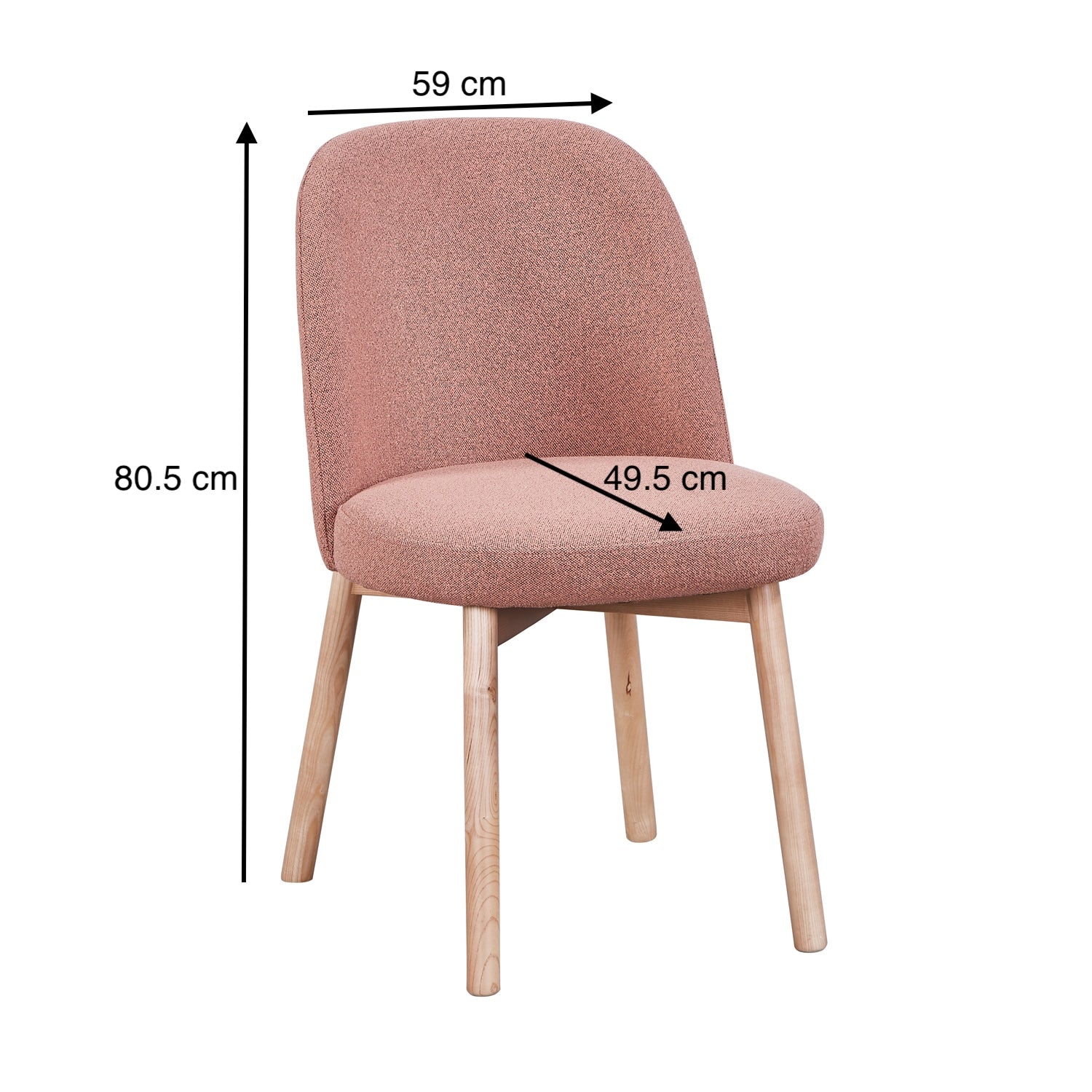 2 Sillas de Comedor Elah Lino Terracota
