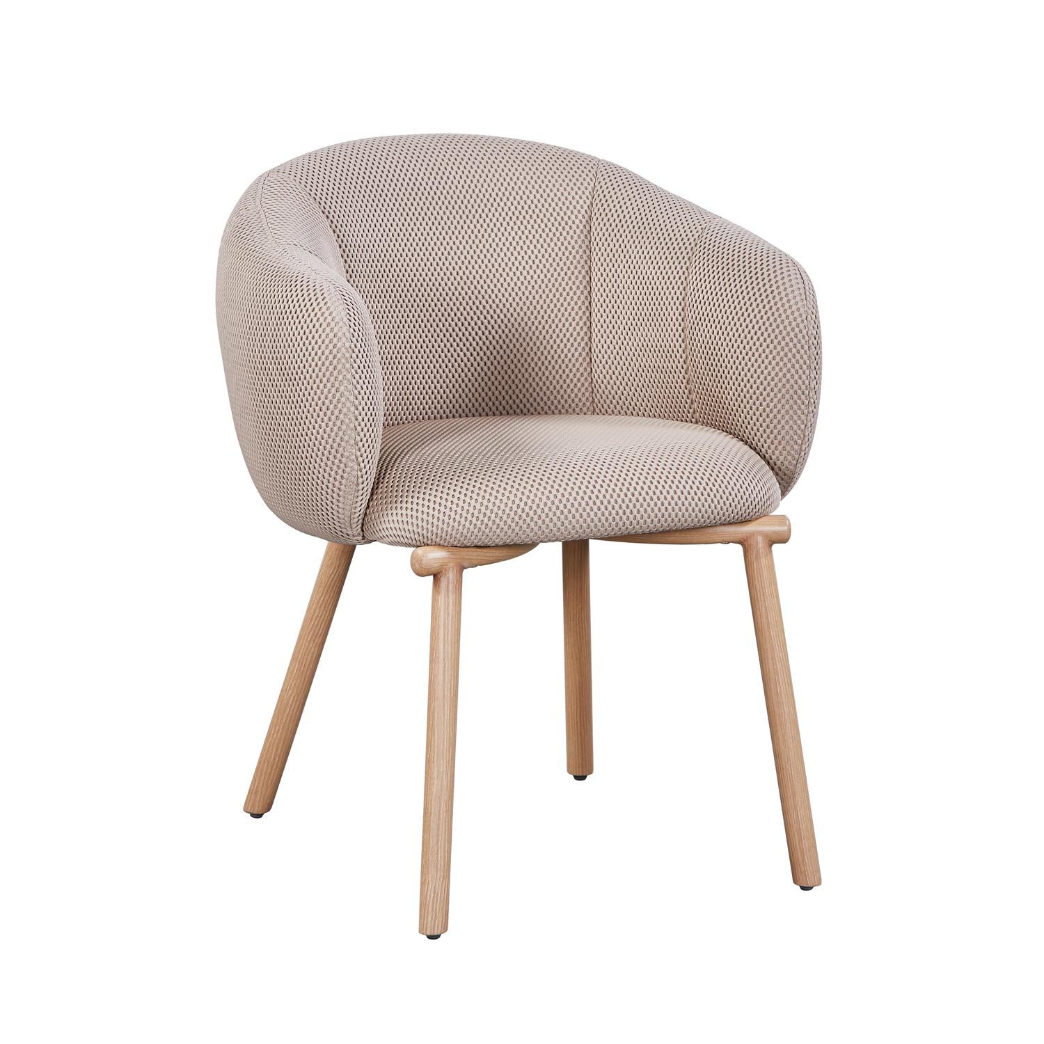 Silla Comedor Elena Beige, Natural