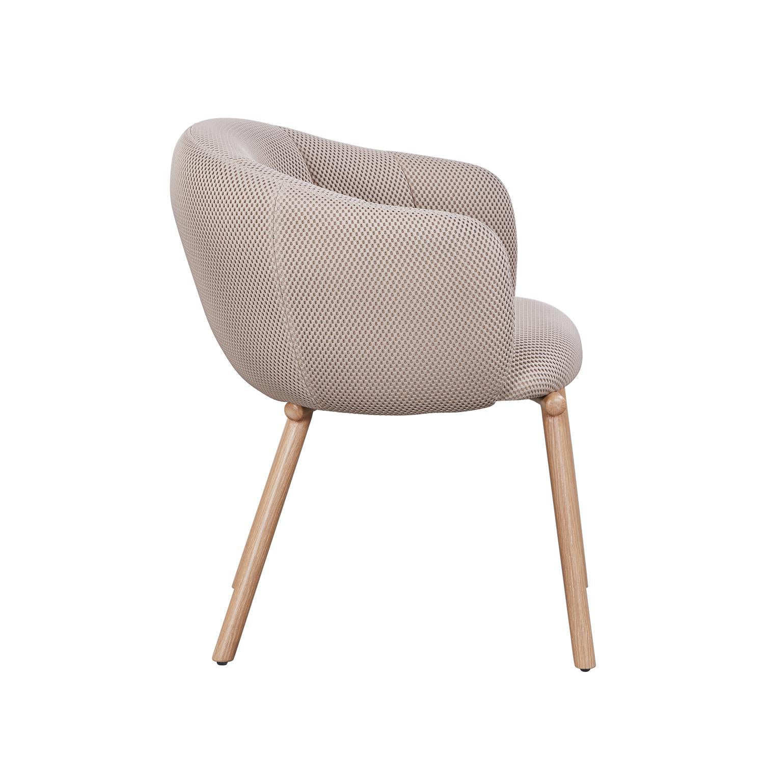 Silla Comedor Elena Beige, Natural