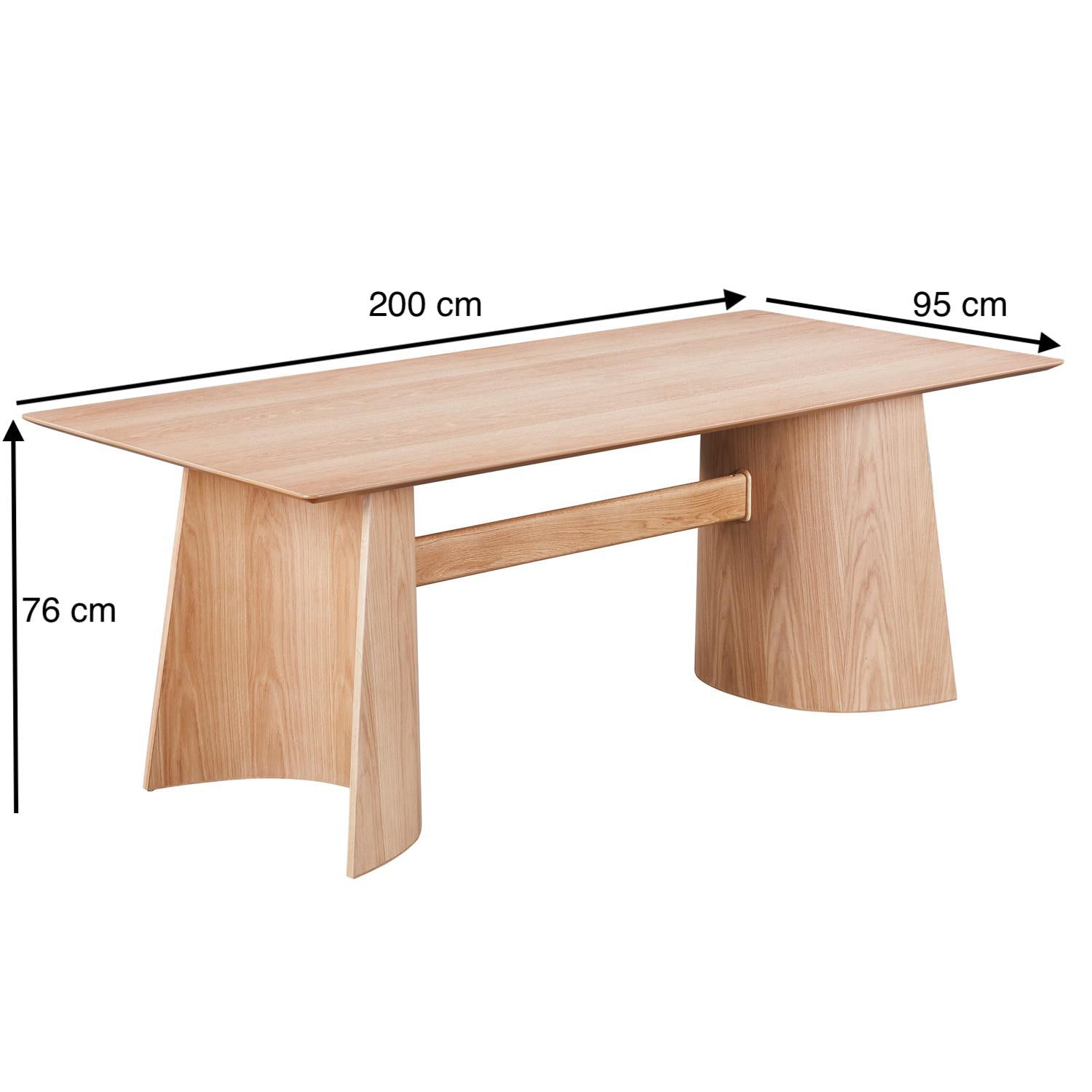 Mesa Comedor 6 Puestos Elena Natural