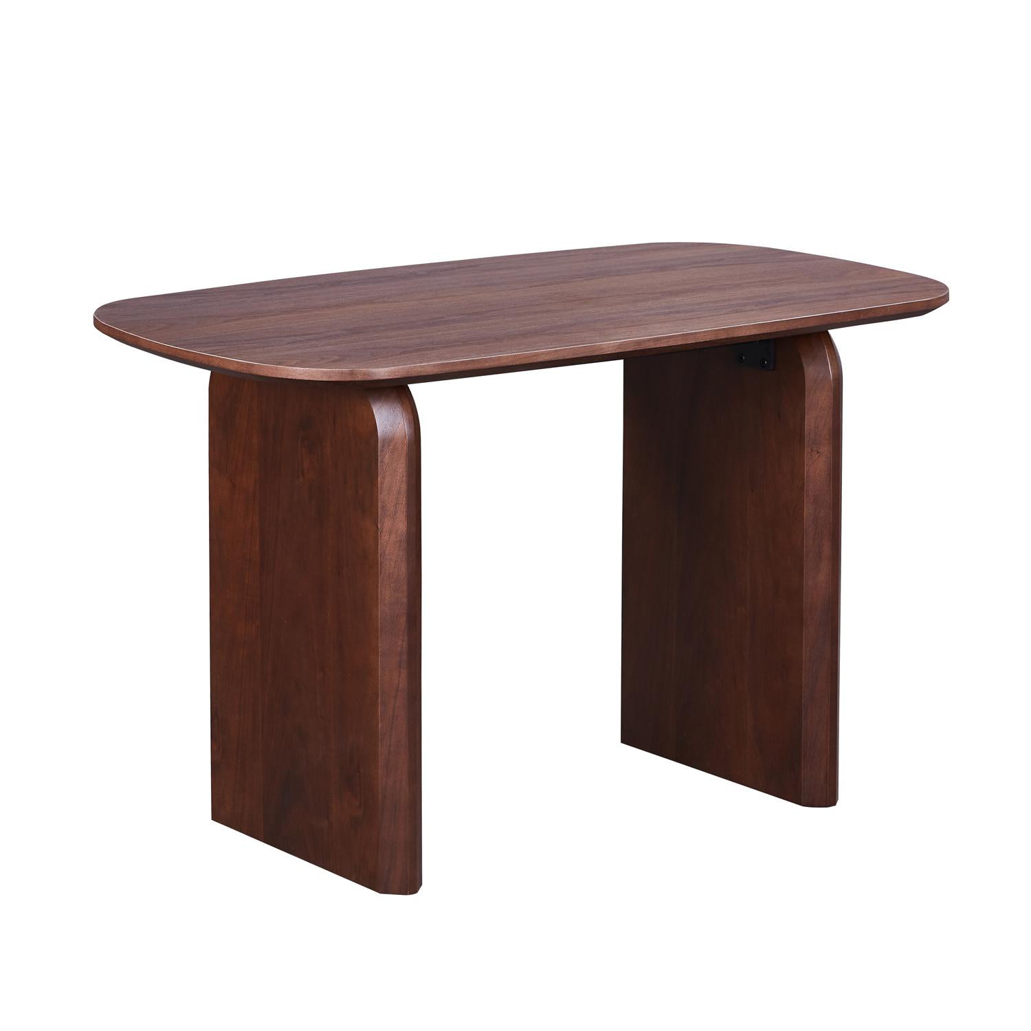 Mesa Comedor 4 Puestos Emma Natural Oscuro