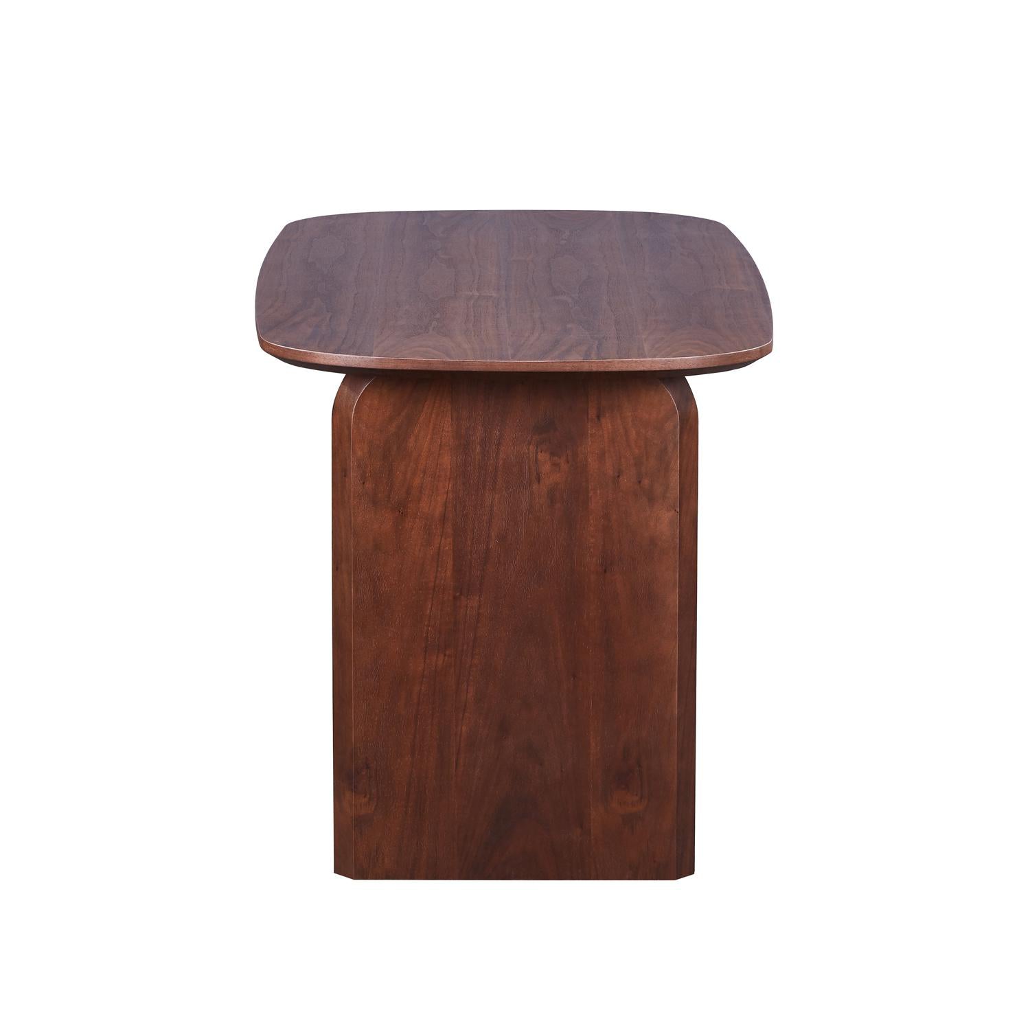 Mesa Comedor 6 Puestos Emma Natural Oscuro