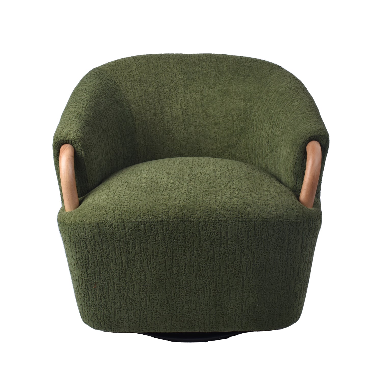 Butaca Mobic Chenille Verde, Natural