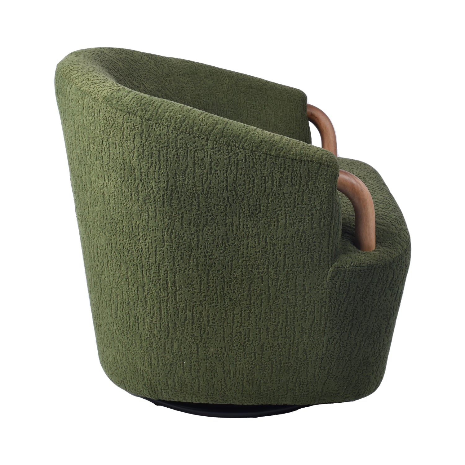 Butaca Mobic Chenille Verde, Natural