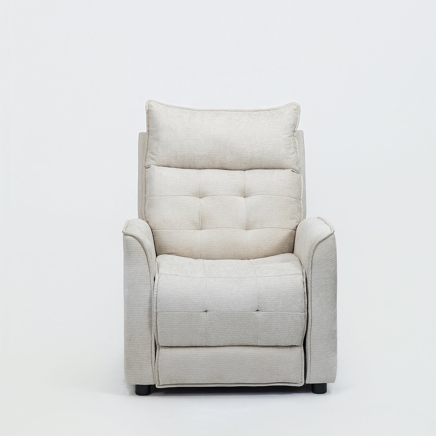 Silla Reclinable Eléctrico Maya Chenille Blanco