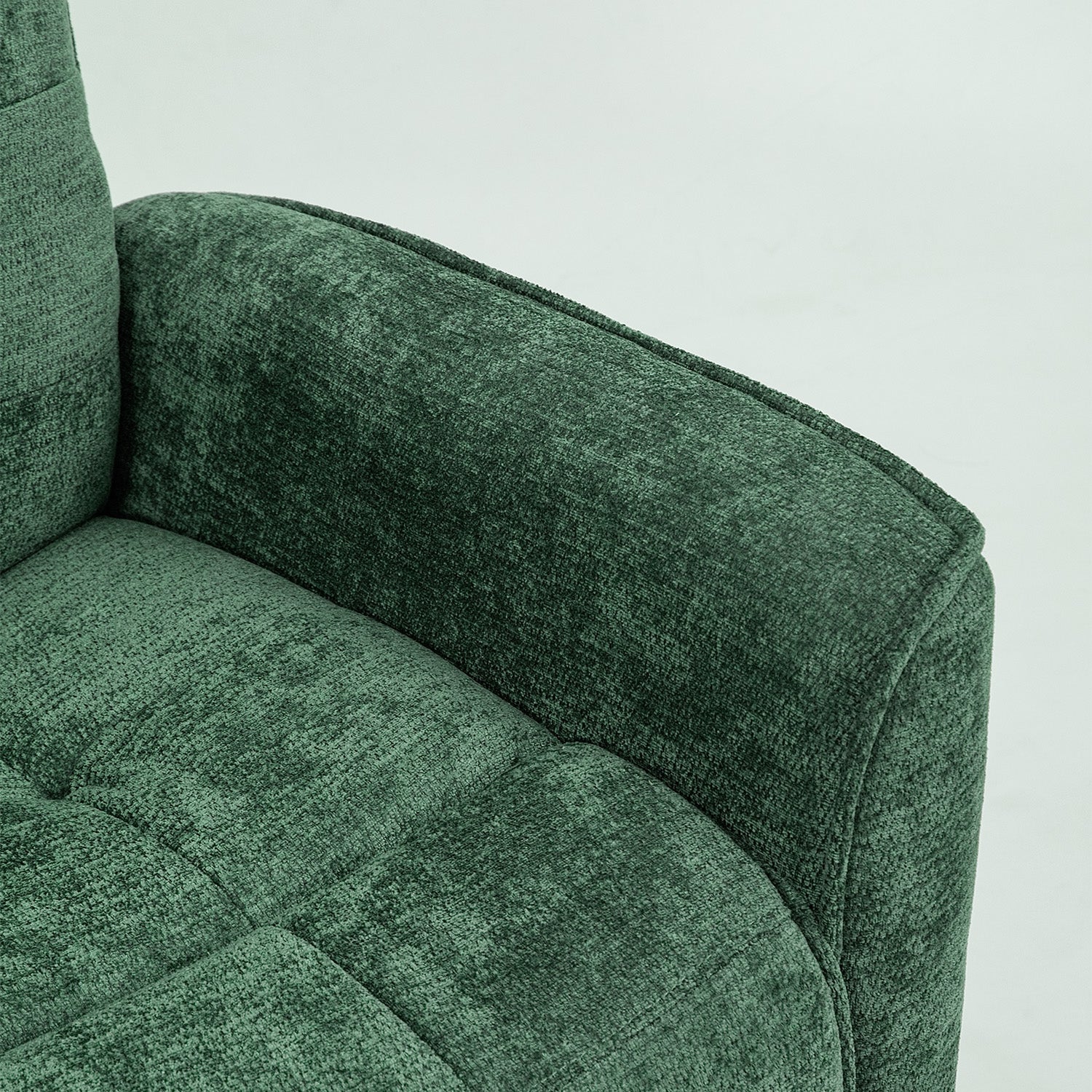 Silla Reclinable Eléctrico Maya Chenille Verde Oscuro
