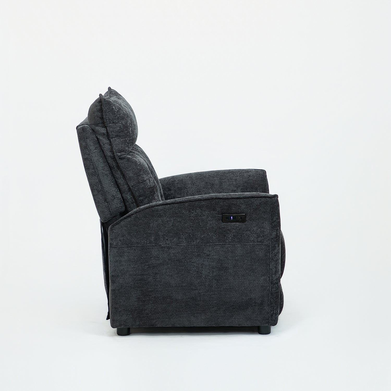 Silla Reclinable Eléctrico Maya Chenille Plomo