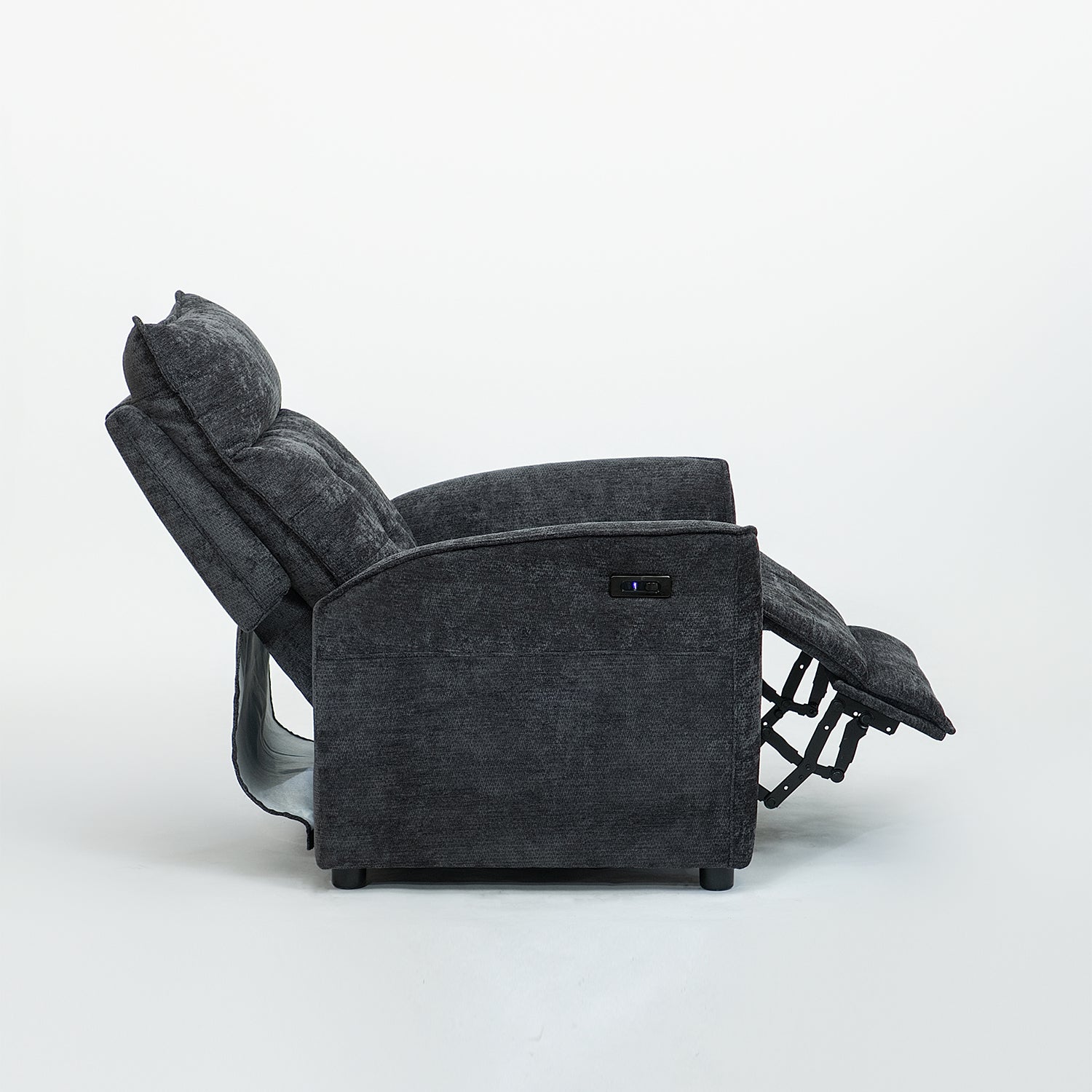 Silla Reclinable Eléctrico Maya Chenille Plomo