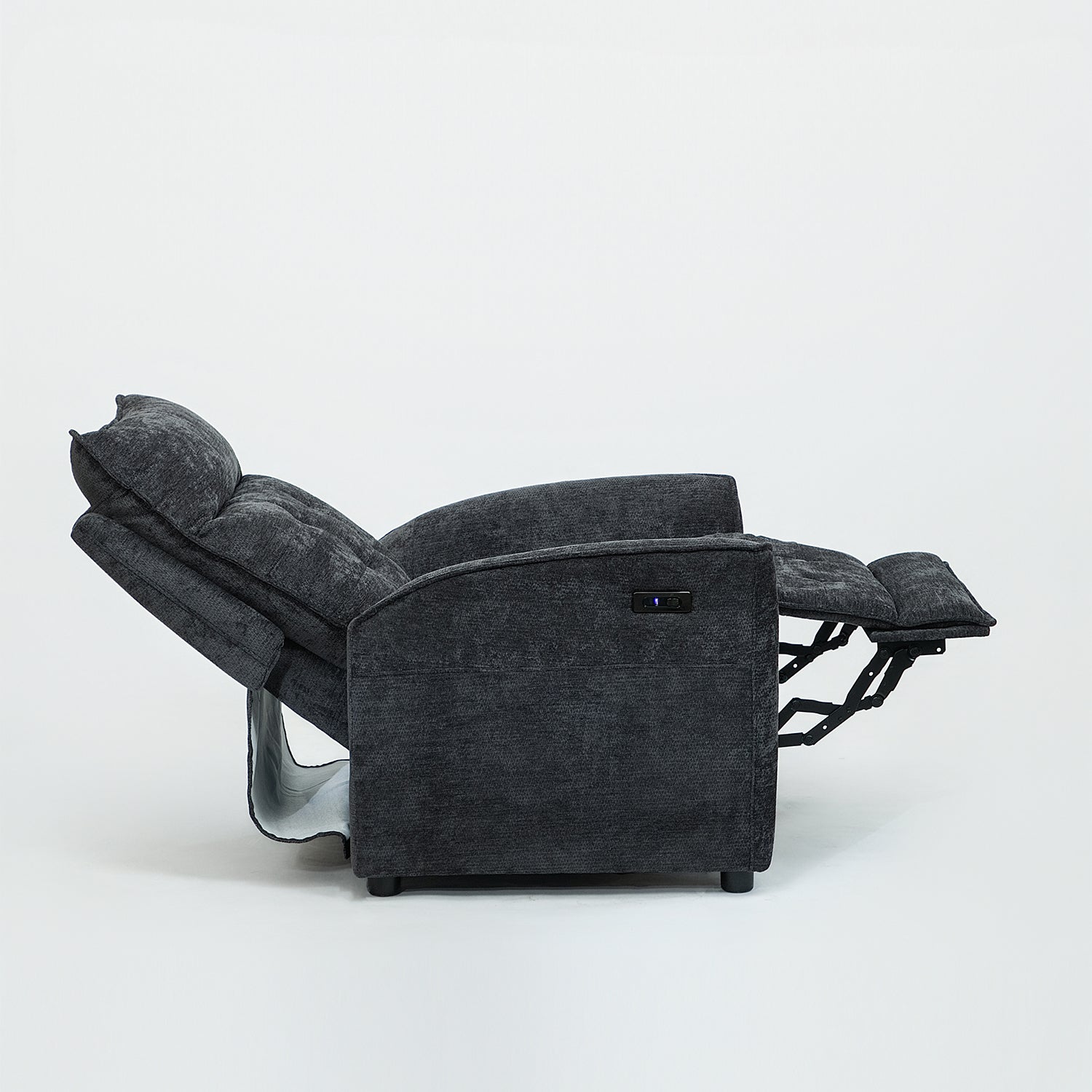 Silla Reclinable Eléctrico Maya Chenille Plomo