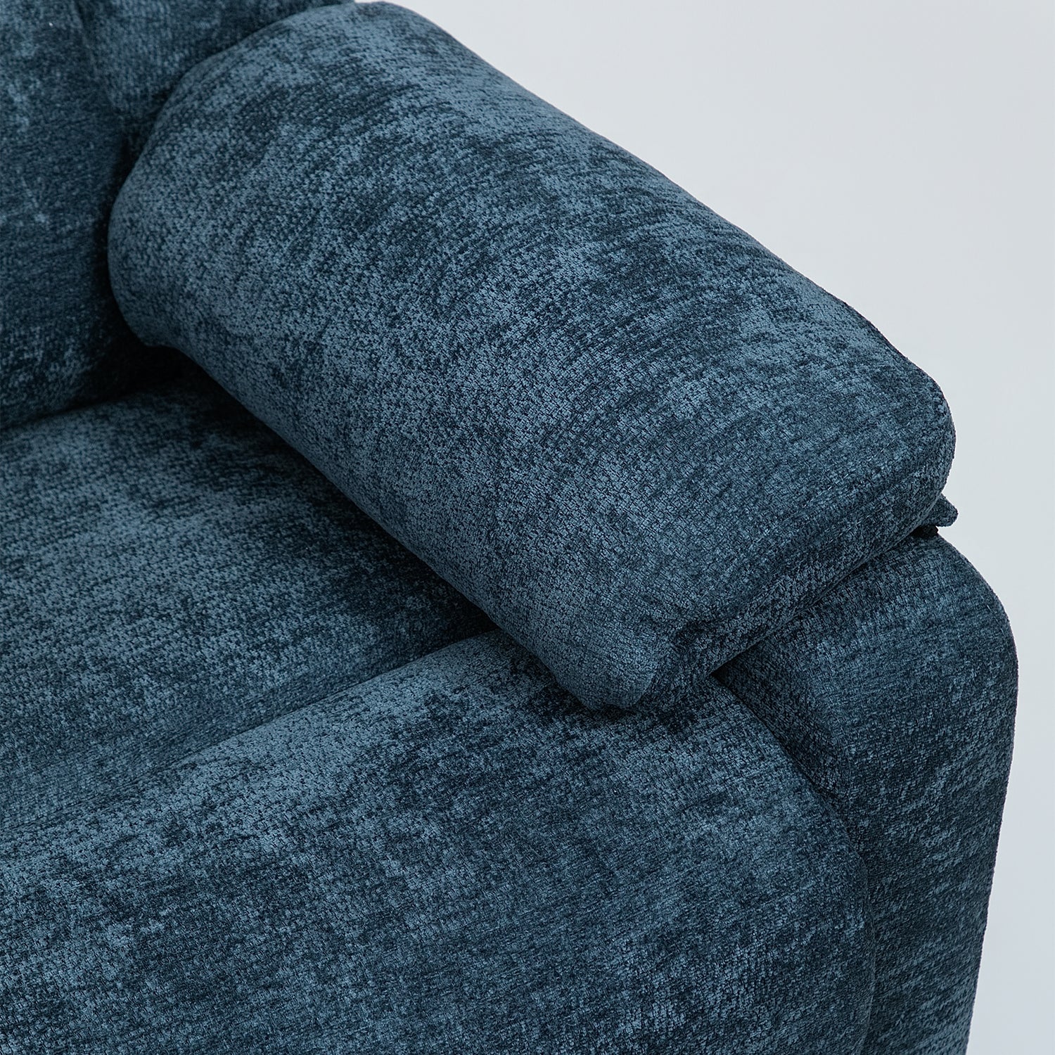 Silla Reclinable Eléctrica Aspen Chenille Azul