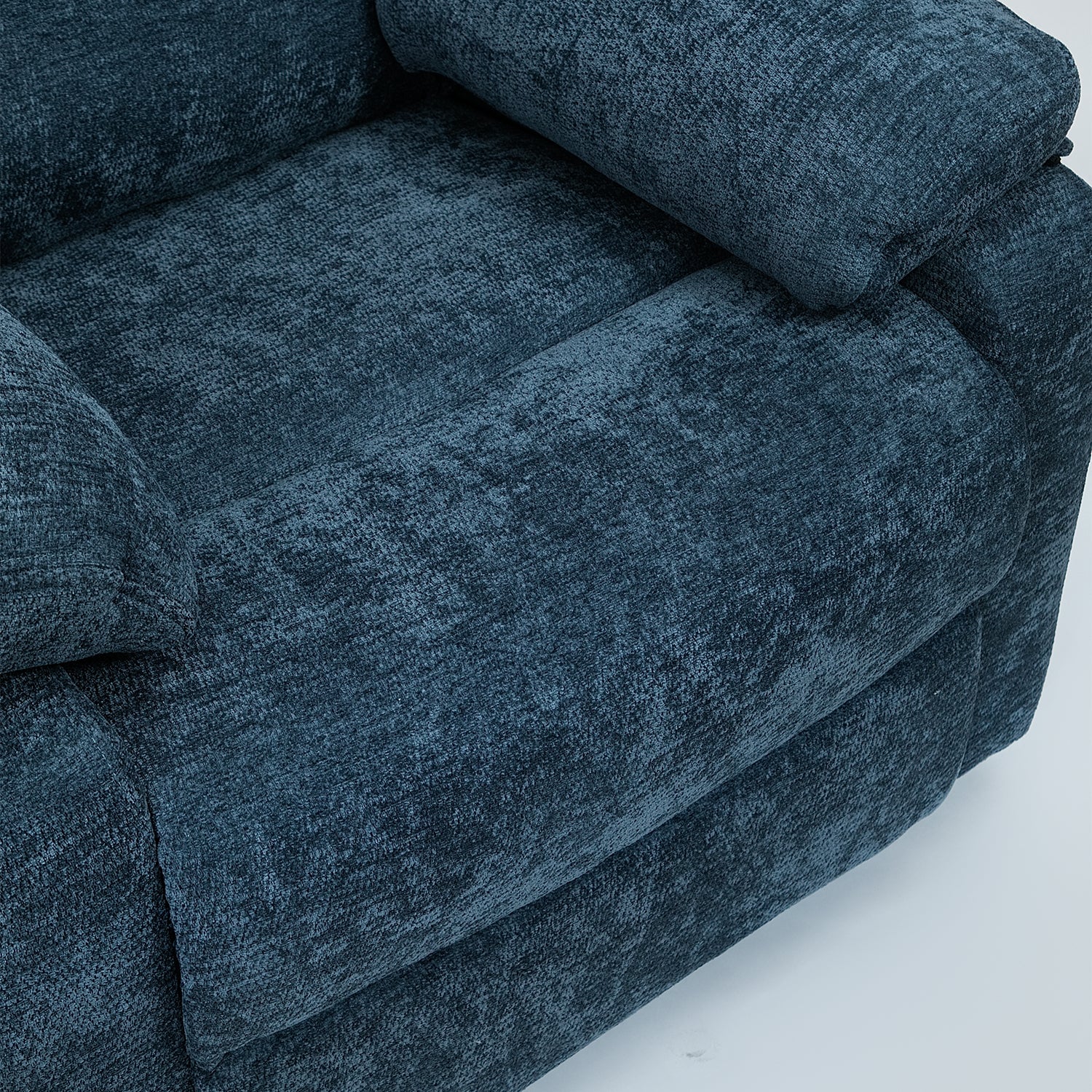 Silla Reclinable Eléctrica Aspen Chenille Azul