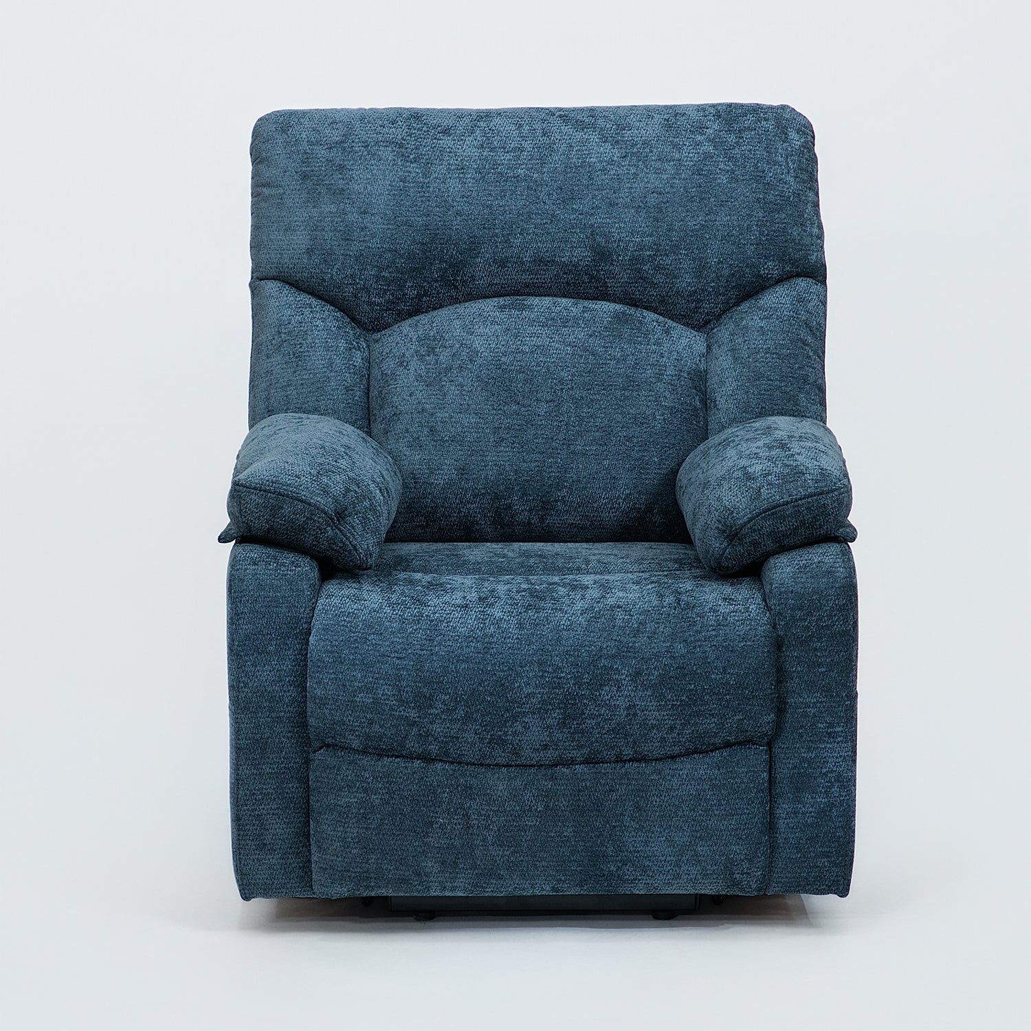 Silla Reclinable Eléctrica Aspen Chenille Azul