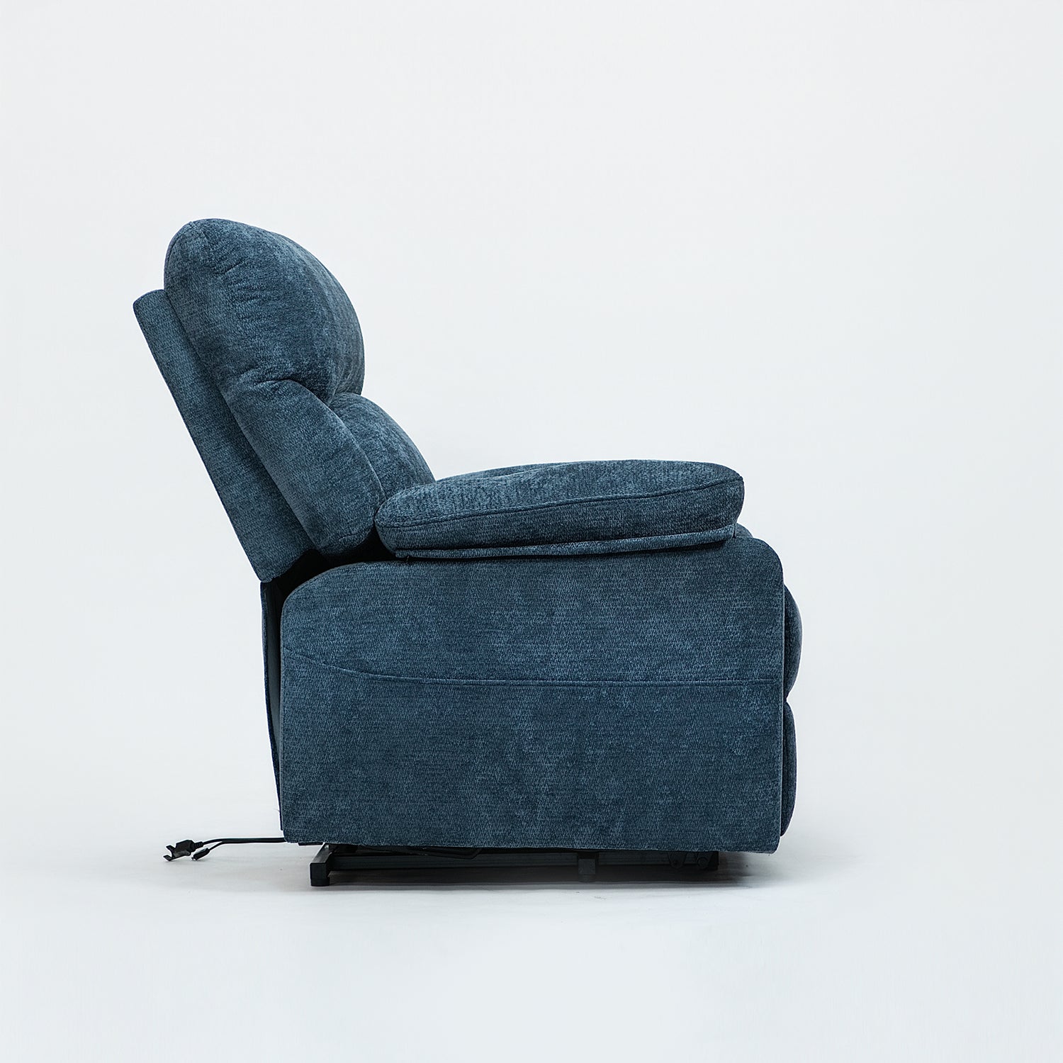 Silla Reclinable Eléctrica Aspen Chenille Azul