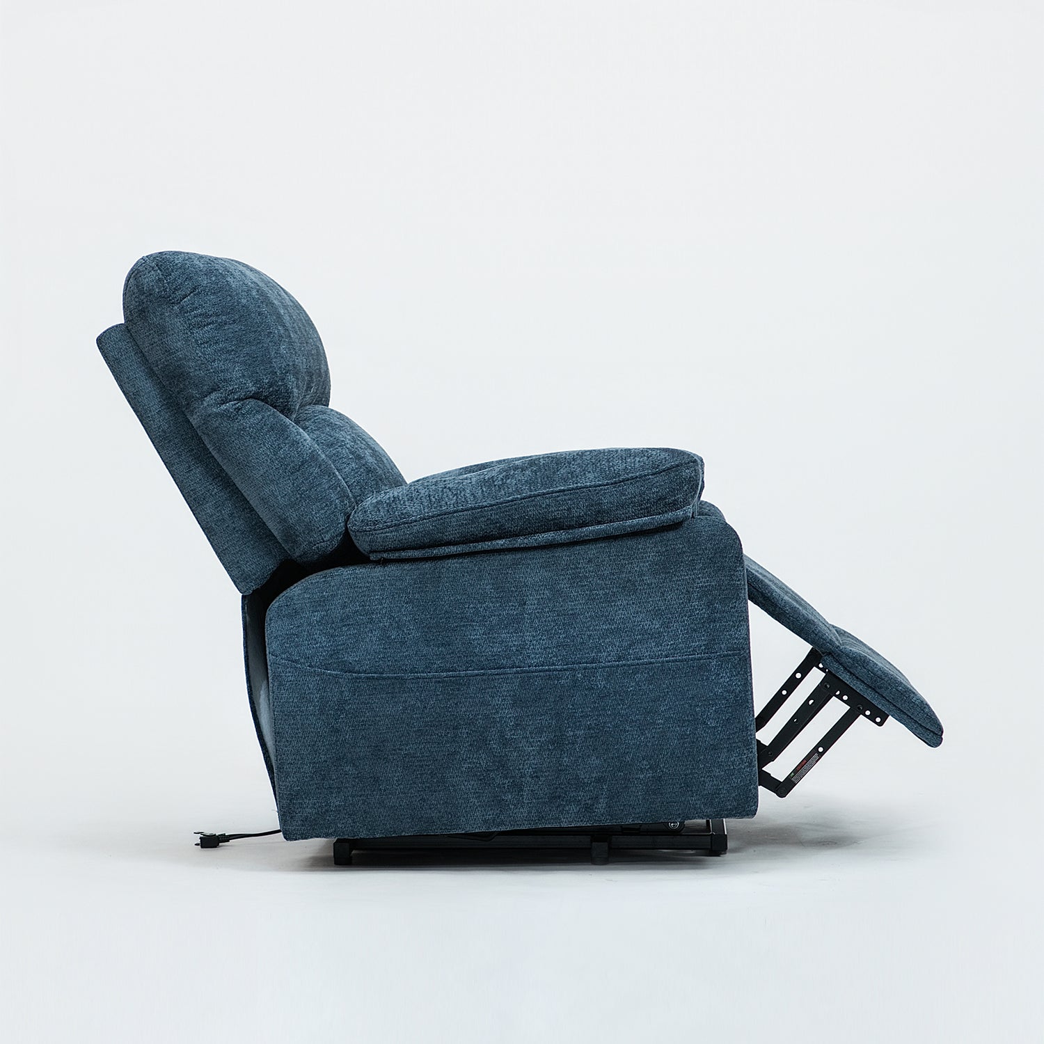 Silla Reclinable Eléctrica Aspen Chenille Azul