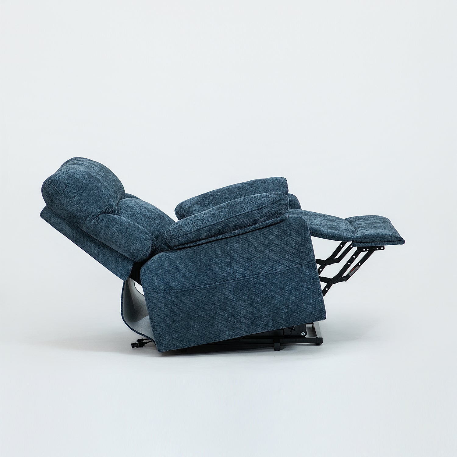 Silla Reclinable Eléctrica Aspen Chenille Azul