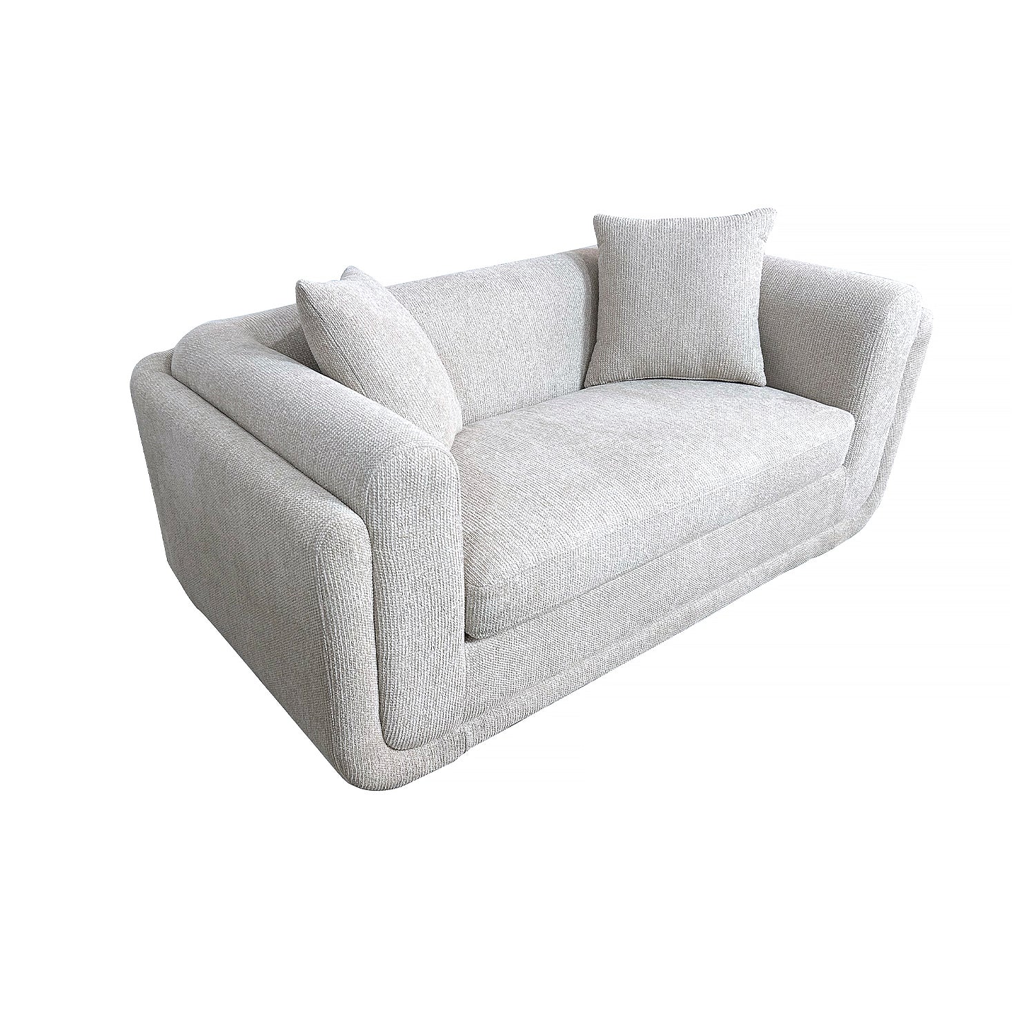 Sofá 2 Puestos Aspen Chenille Beige