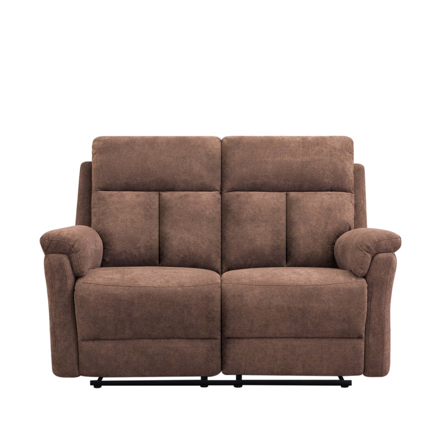 Sofá Reclinable 2 Puestos Roterdam Chenille Chocolate