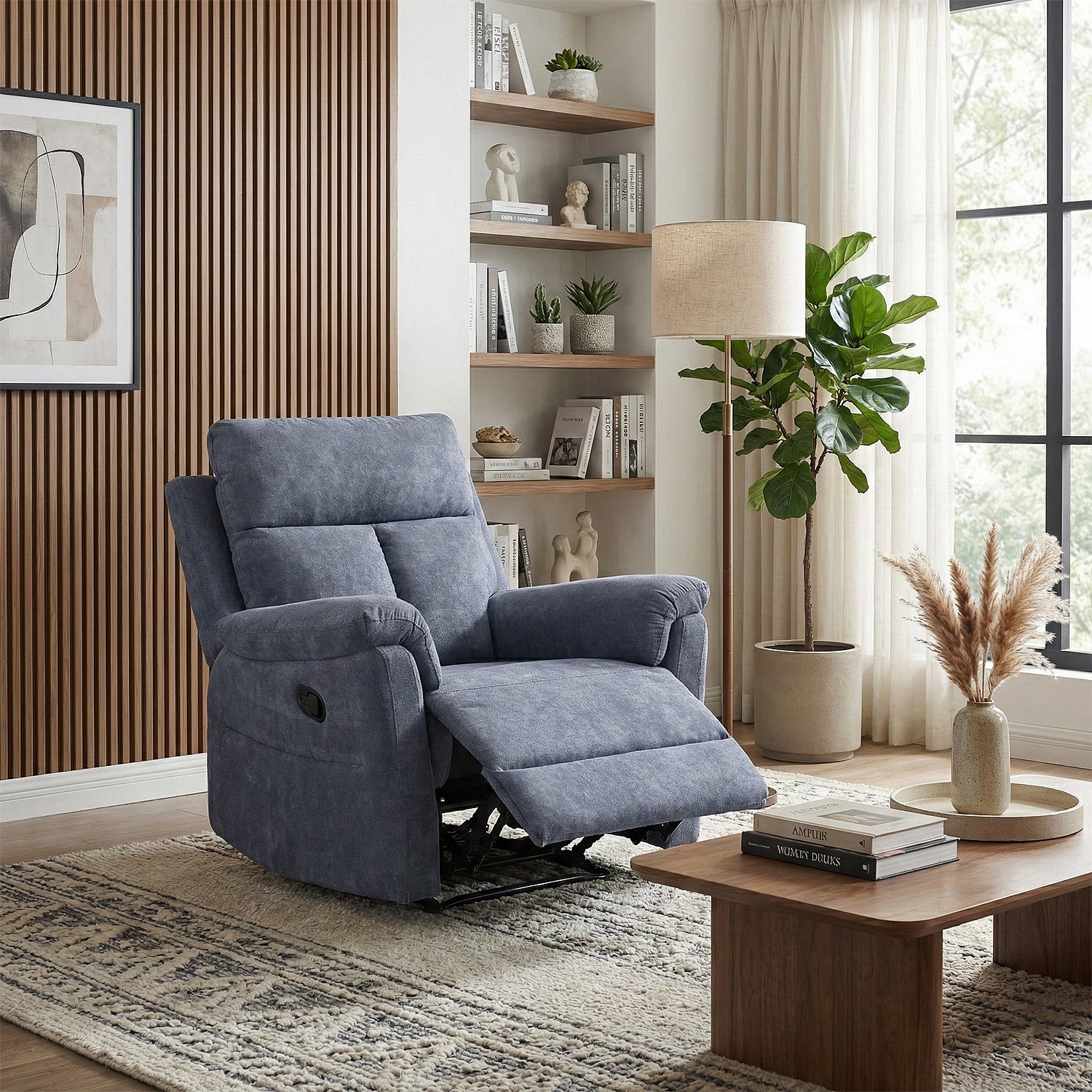 Silla Reclinable Roterdam Chenille Gris