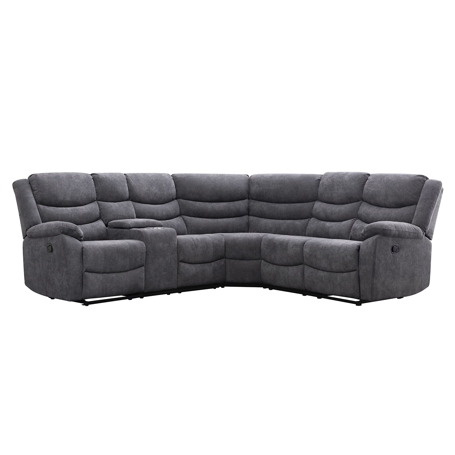 Sala Rinconera Reclinable Anahi Chenille Plomo