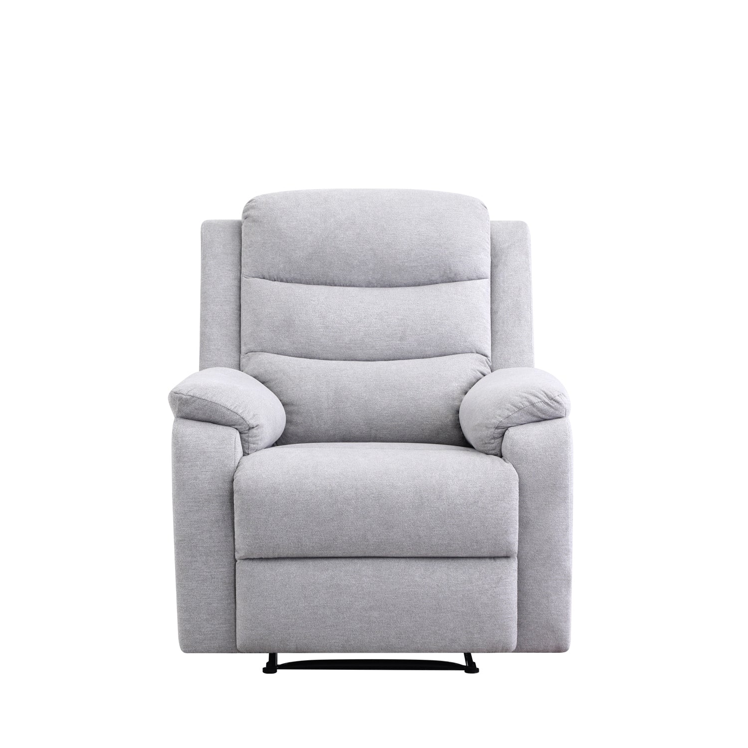 Silla Reclinable Cliford Chenille Plata