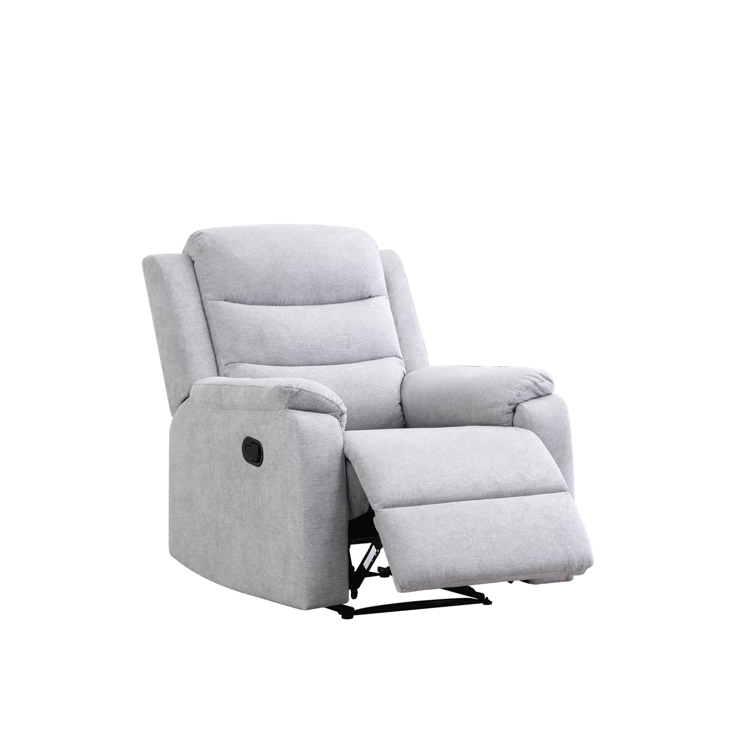 Silla Reclinable Cliford Chenille Plata