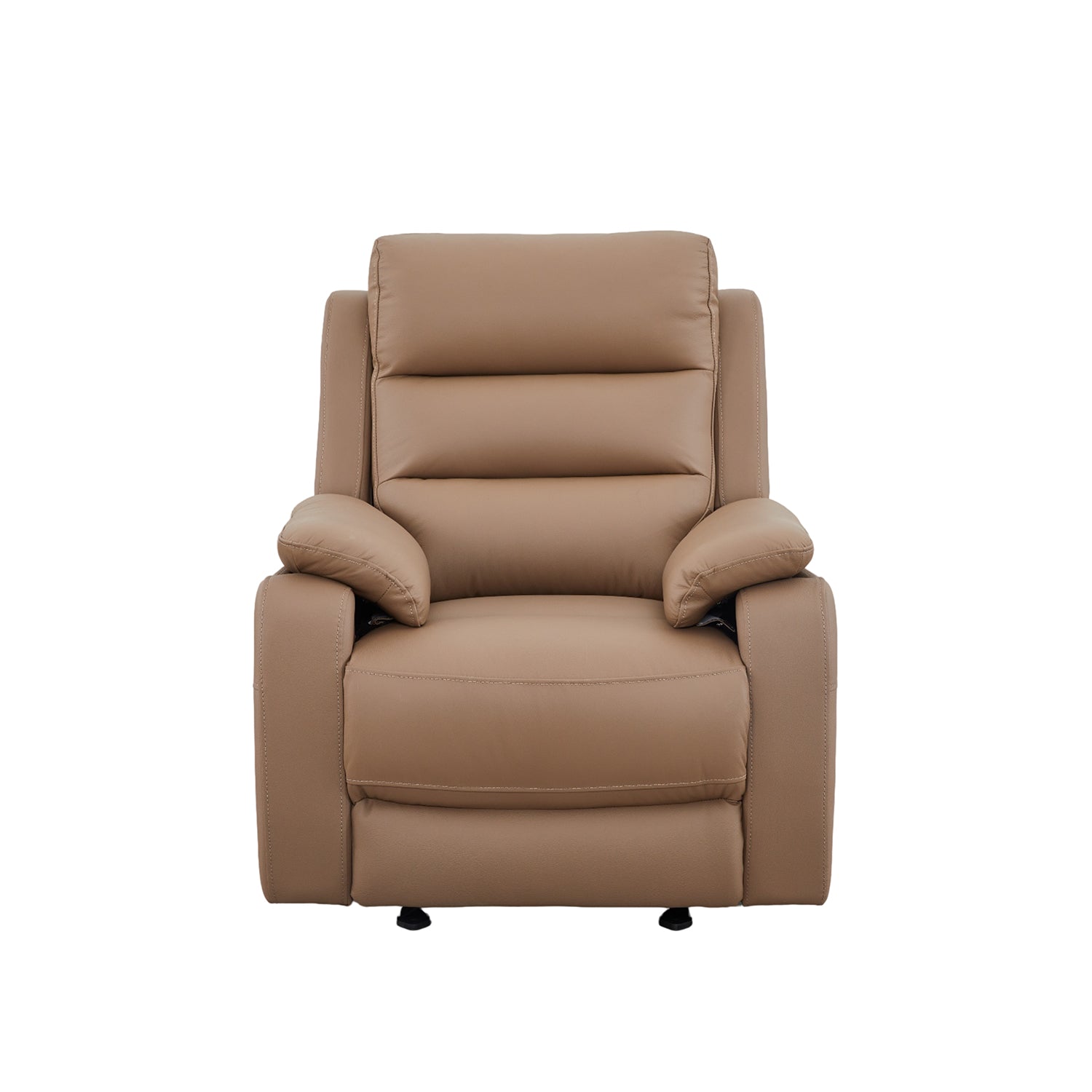 Sillón Reclinable Buzz Cuero Café