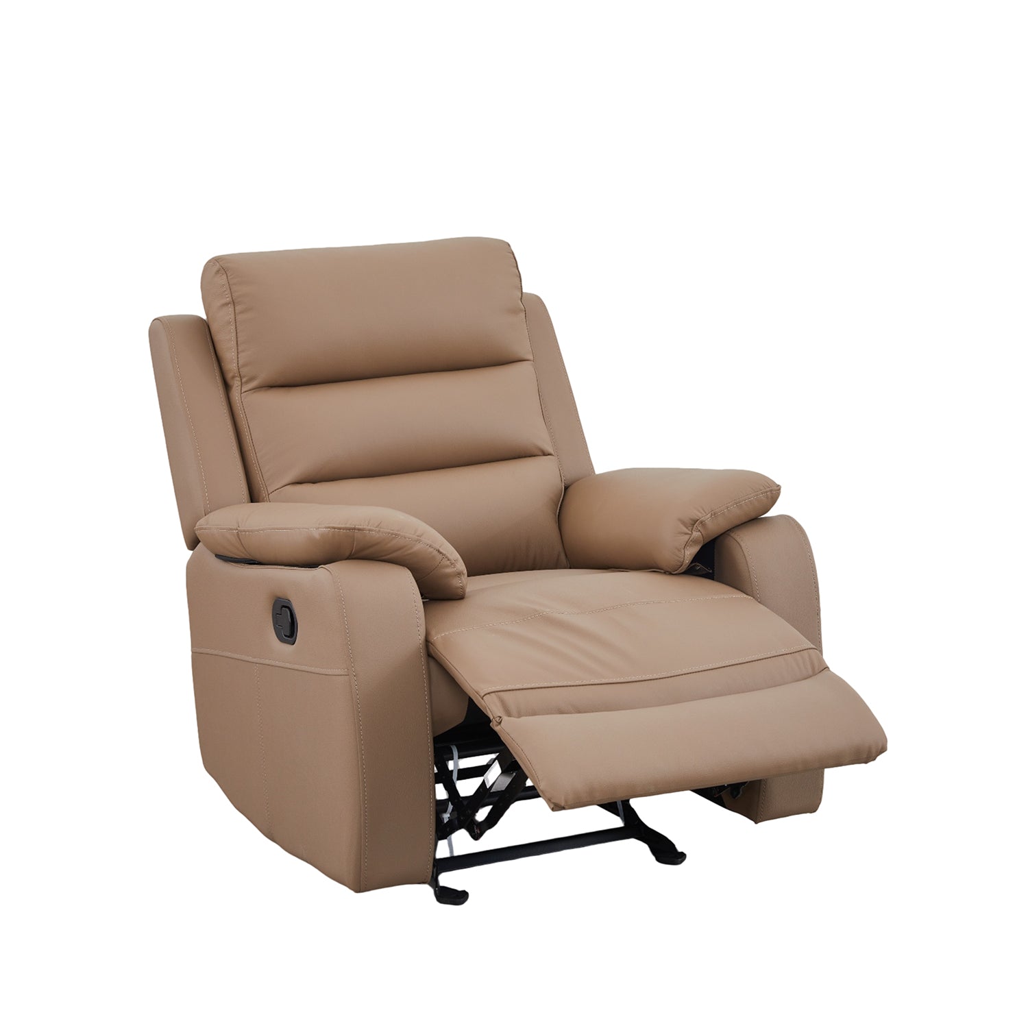 Sillón Reclinable Buzz Cuero Café