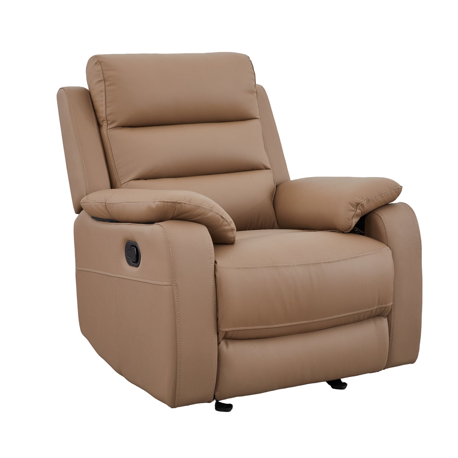 Sillón Reclinable Buzz Cuero Café