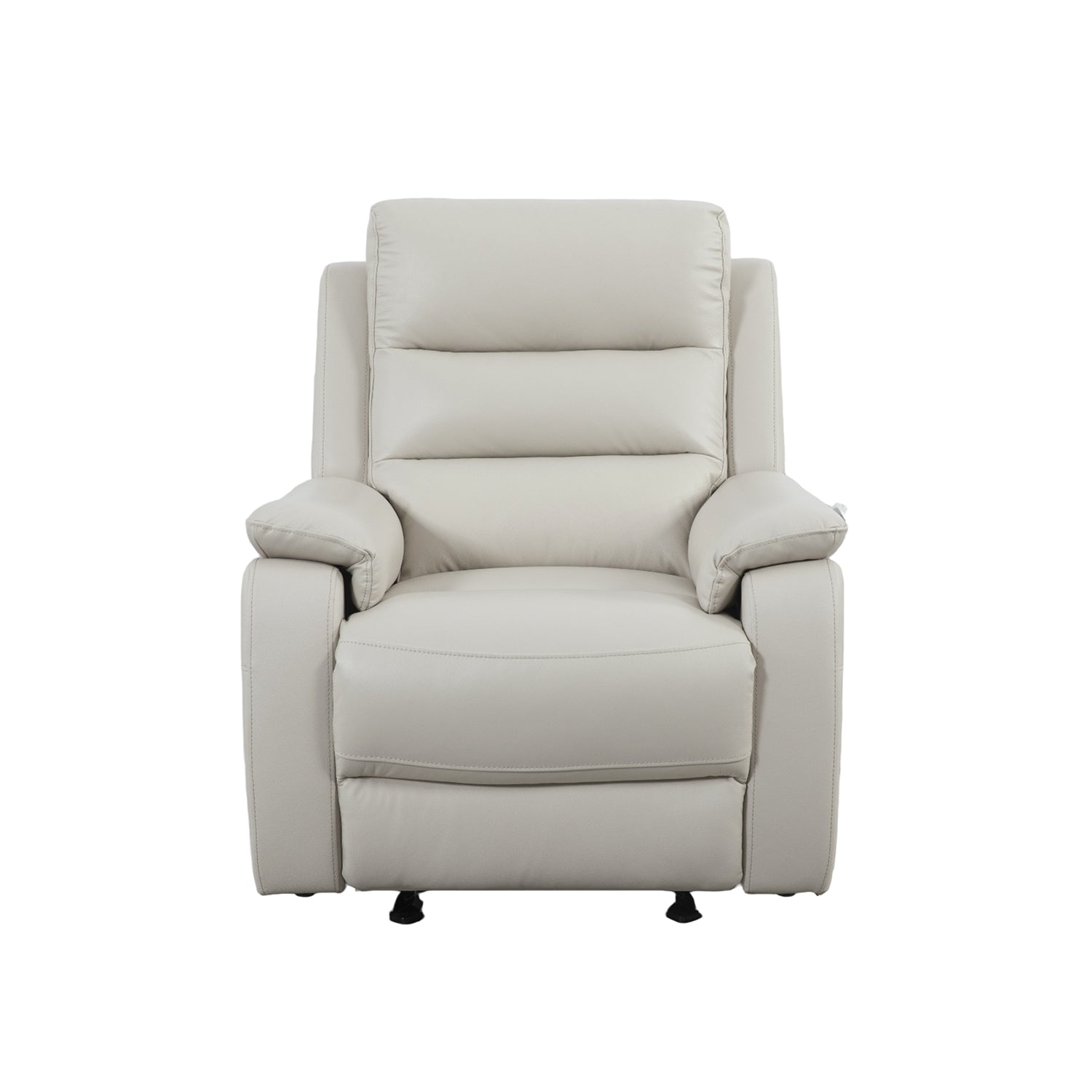 Sillón Reclinable Buzz Cuero Off White