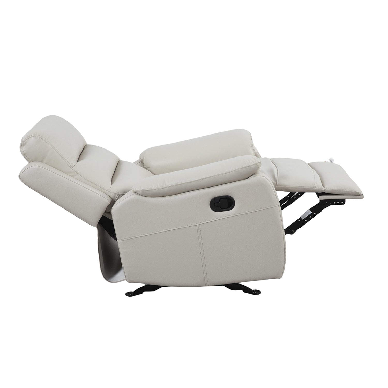 Sillón Reclinable Buzz Cuero Off White