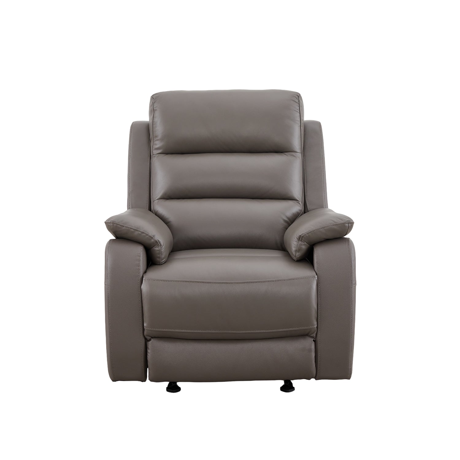 Sillón Reclinable Buzz Cuero Gris