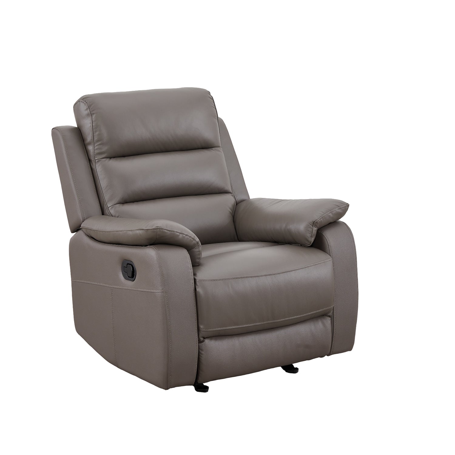 Sillón Reclinable Buzz Cuero Gris