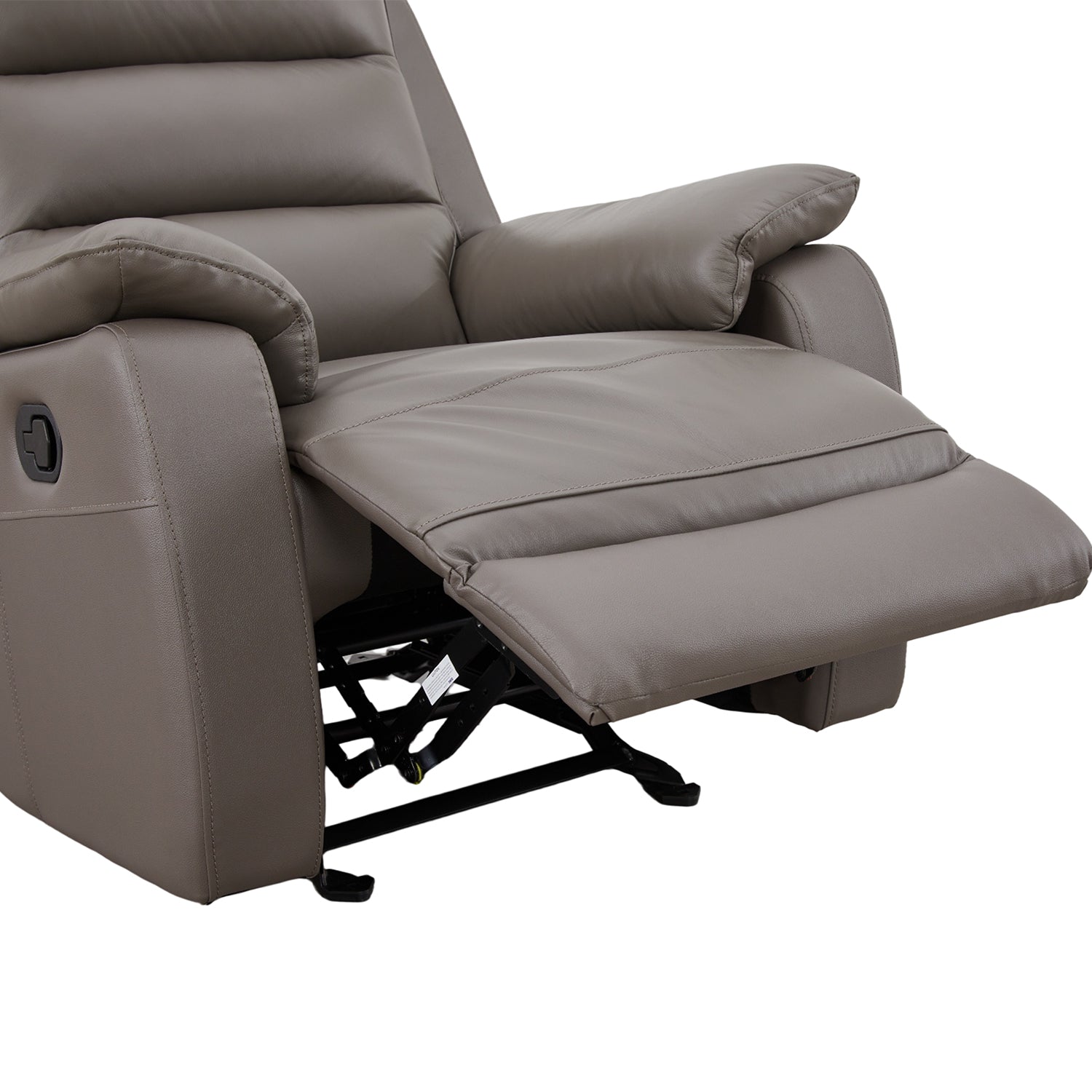 Sillón Reclinable Buzz Cuero Gris