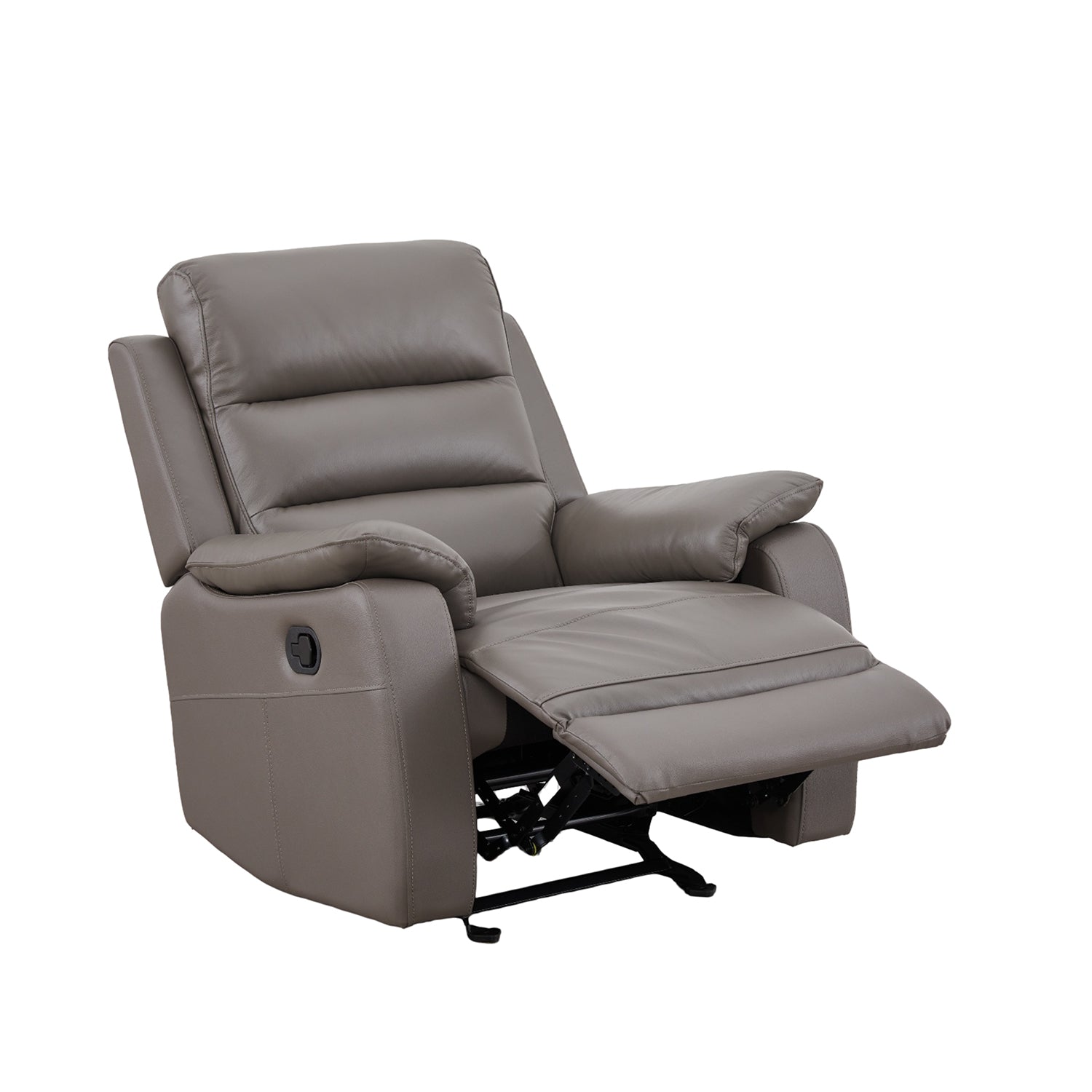 Sillón Reclinable Buzz Cuero Gris