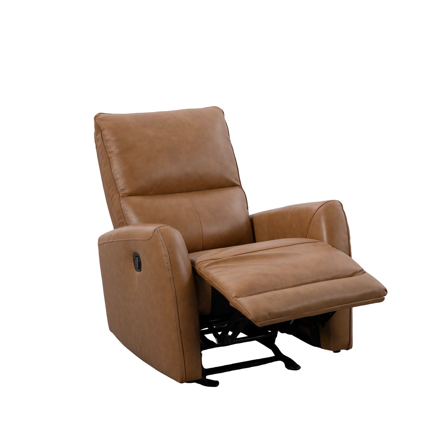 Silla Reclinable Bob Cuero Mostaza