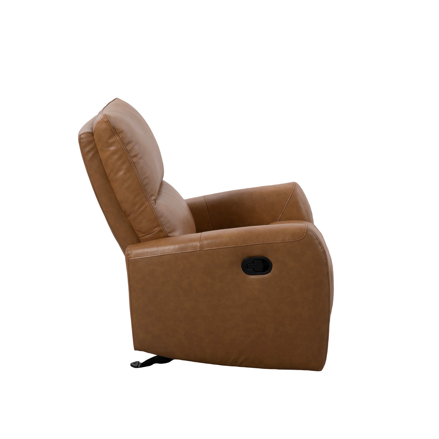 Silla Reclinable Bob Cuero Mostaza
