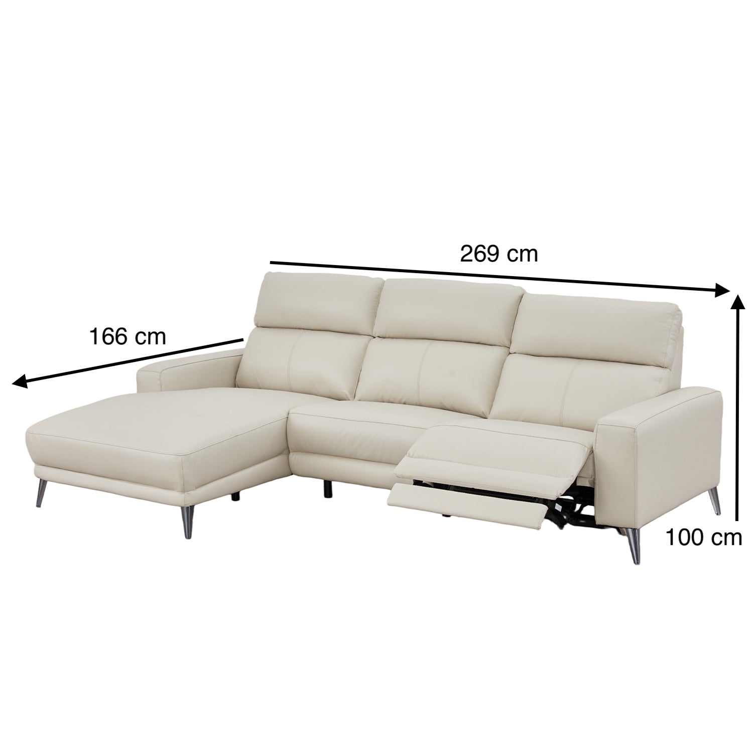 Sala Rinconera Azalea Cuero Beige