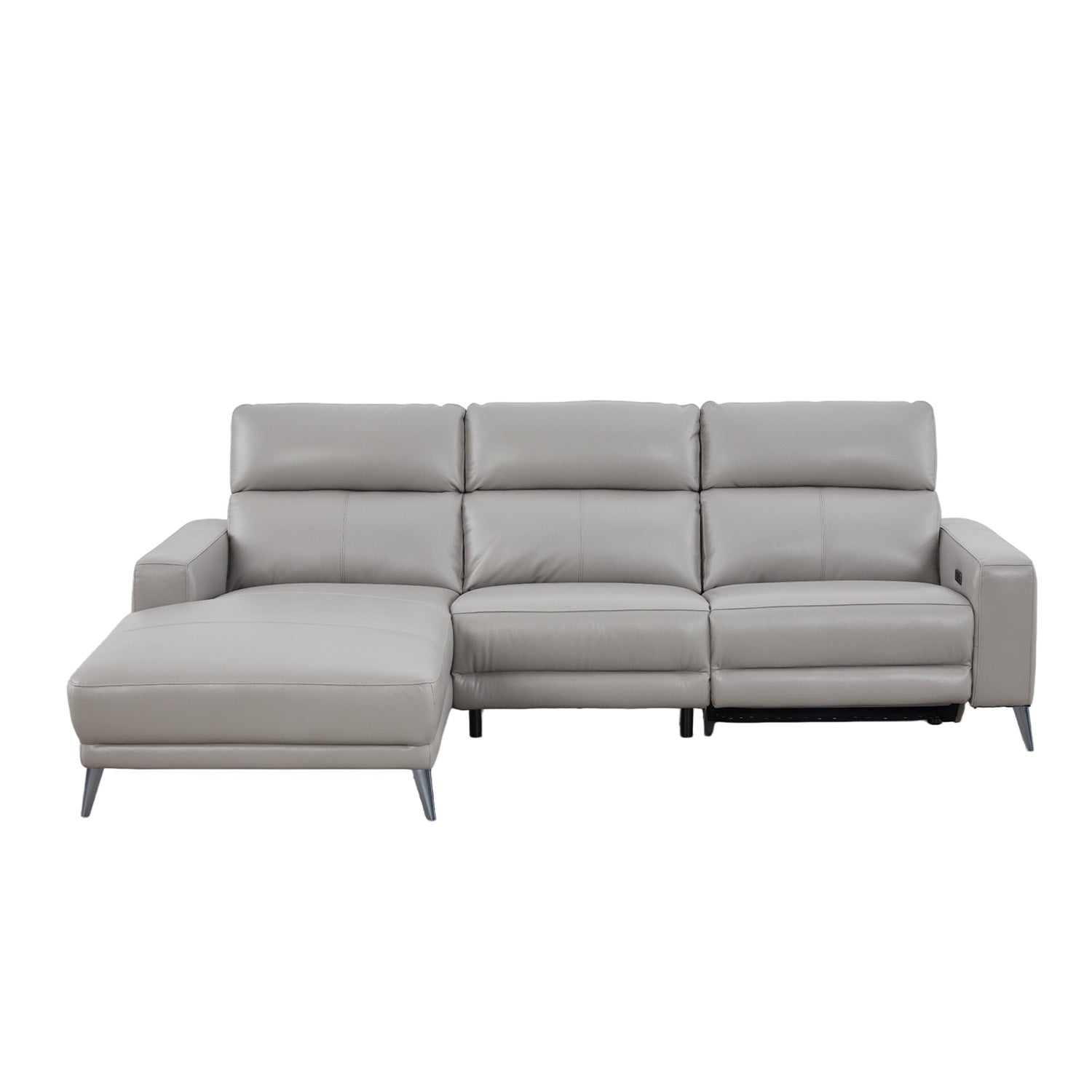 Sala Rinconera Azalea Cuero Gris