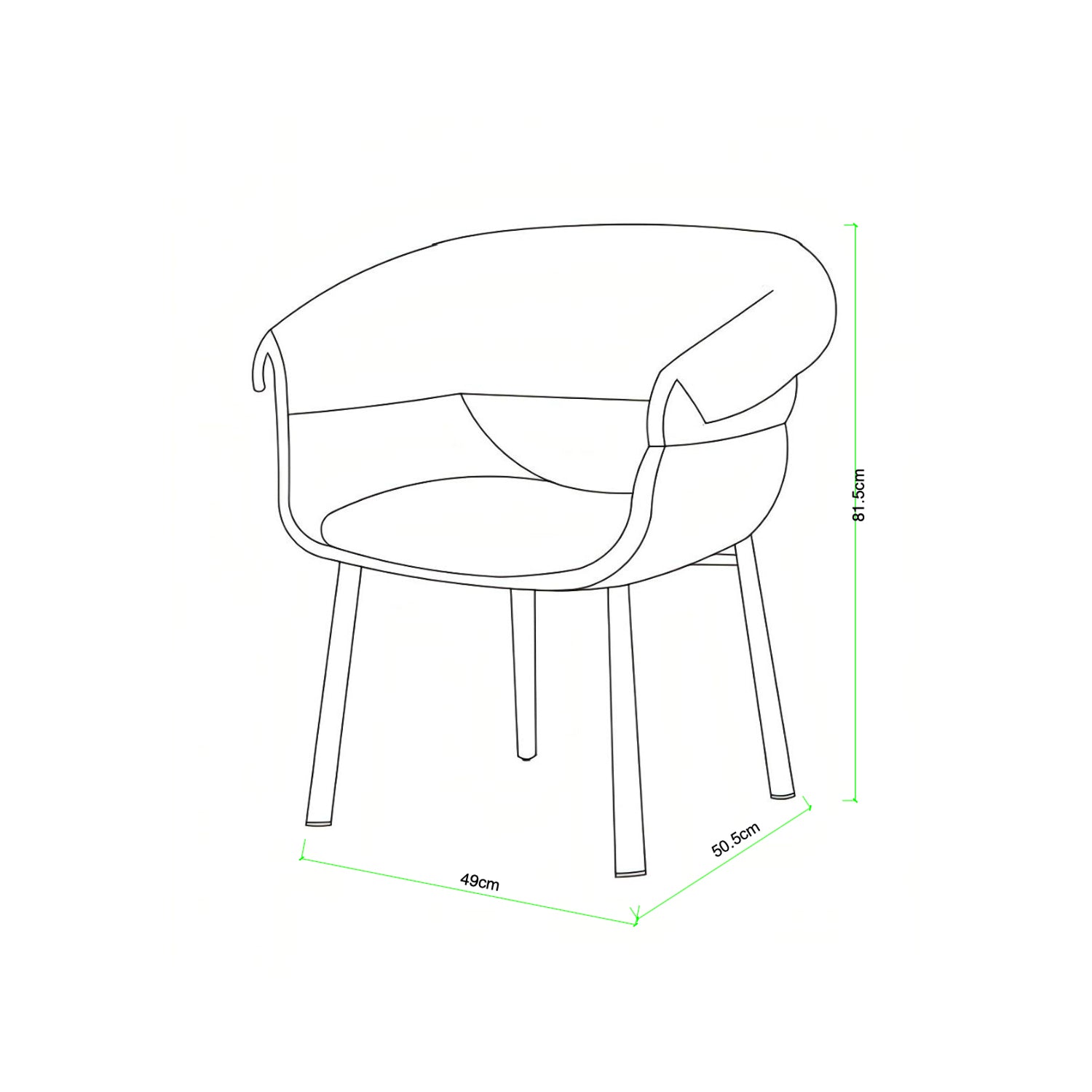 Comedor 6 Puestos Cliford Chenille Café, Taupe
