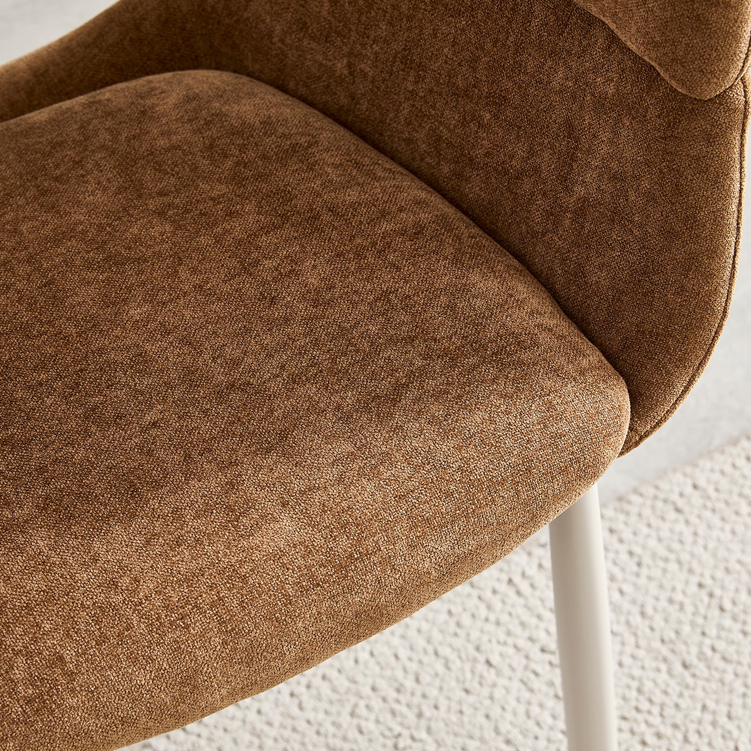 Comedor 6 Puestos Cliford Chenille Café, Taupe