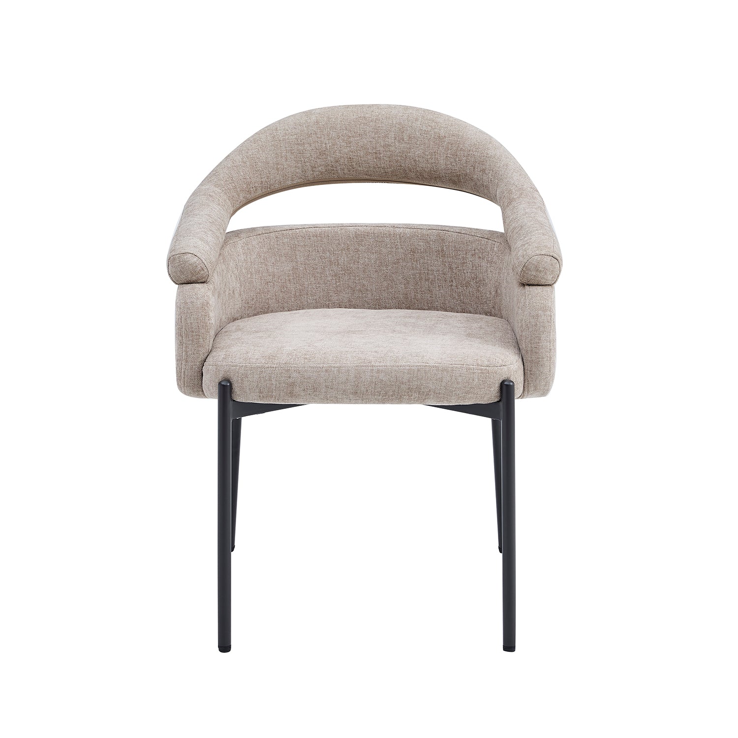 Comedor 6 Puestos Carol Chenille Beige, Natural