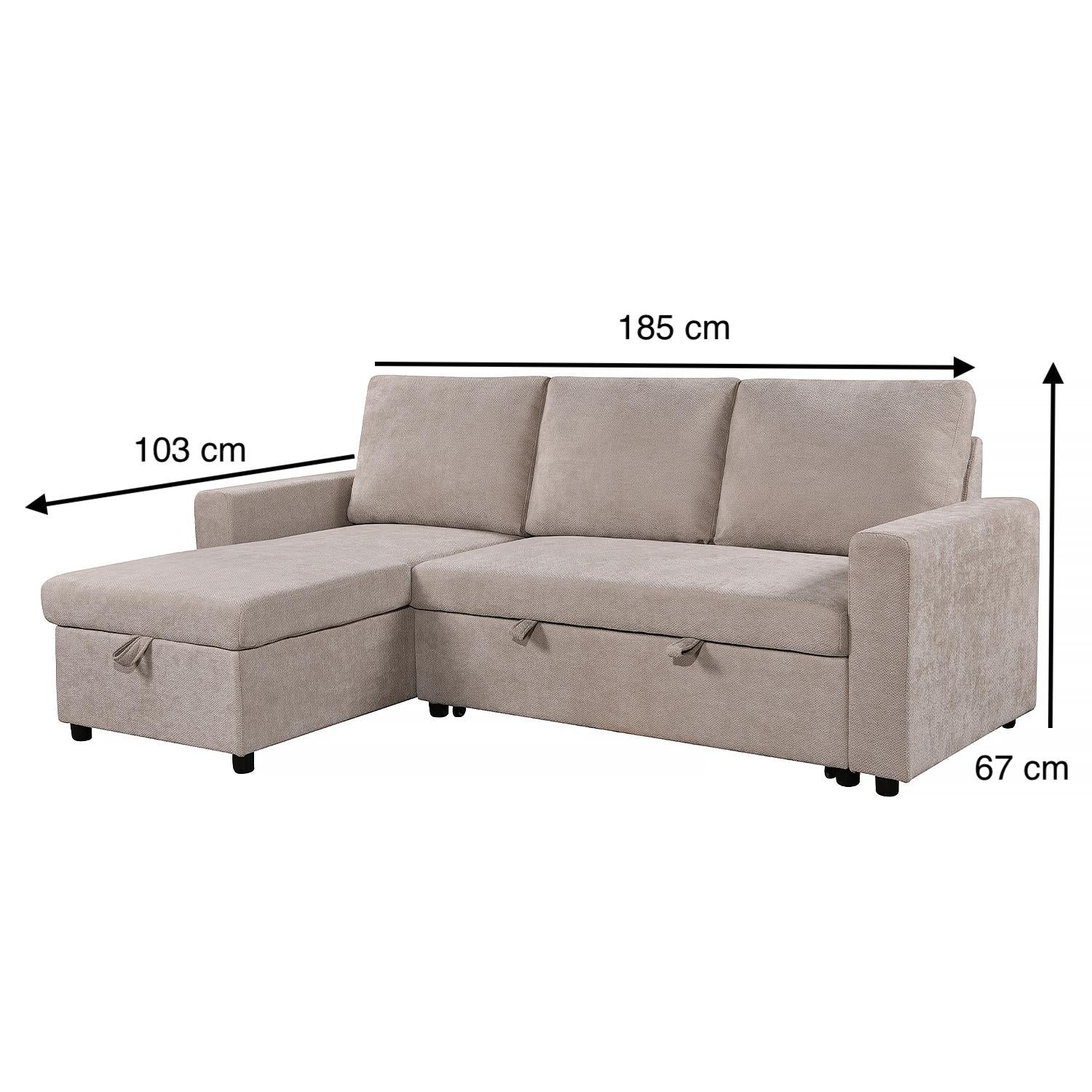 Sala Rinconera Andry Chenille Beige