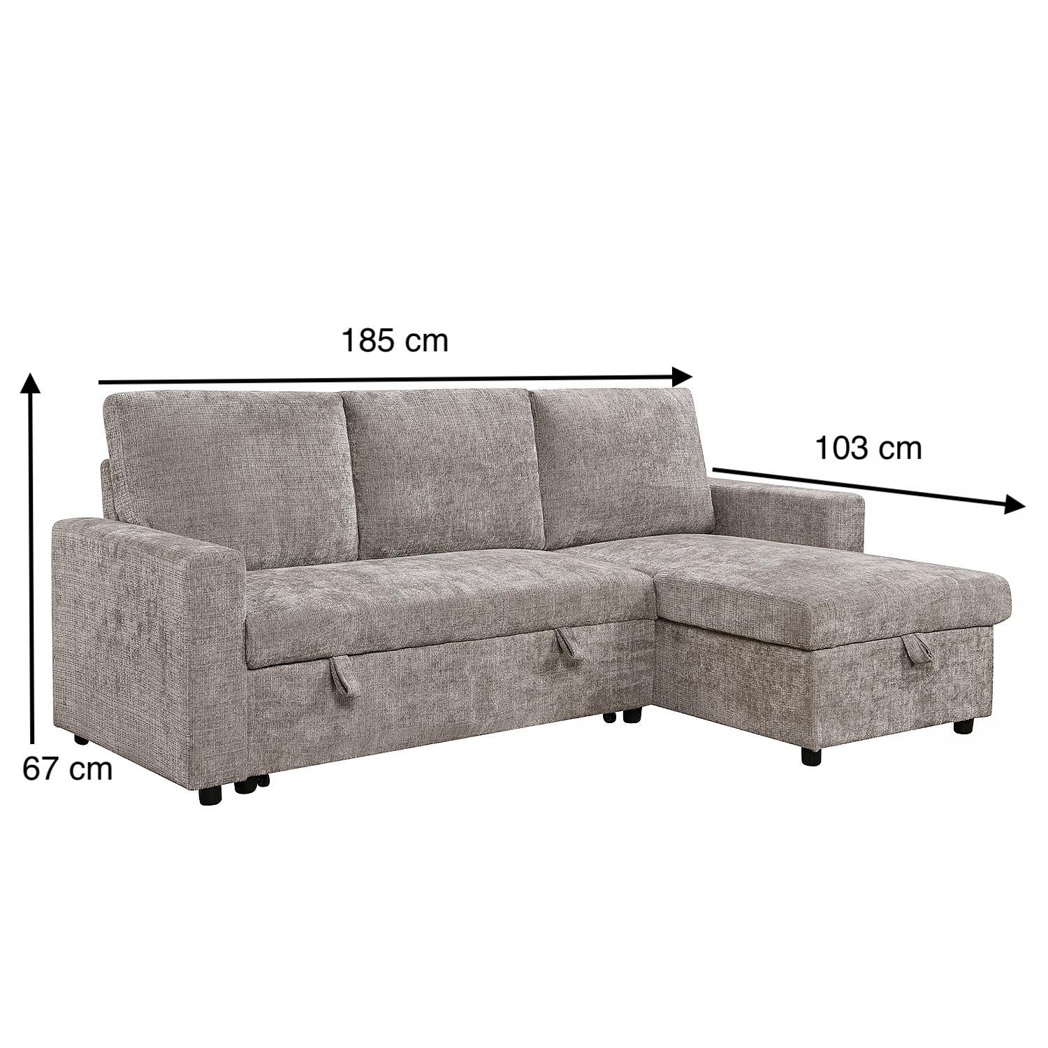 Sala Rinconera Andry Chenille Plata
