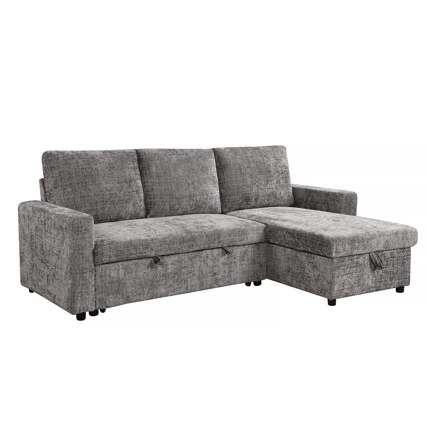 Sala Rinconera Andry Chenille Gris