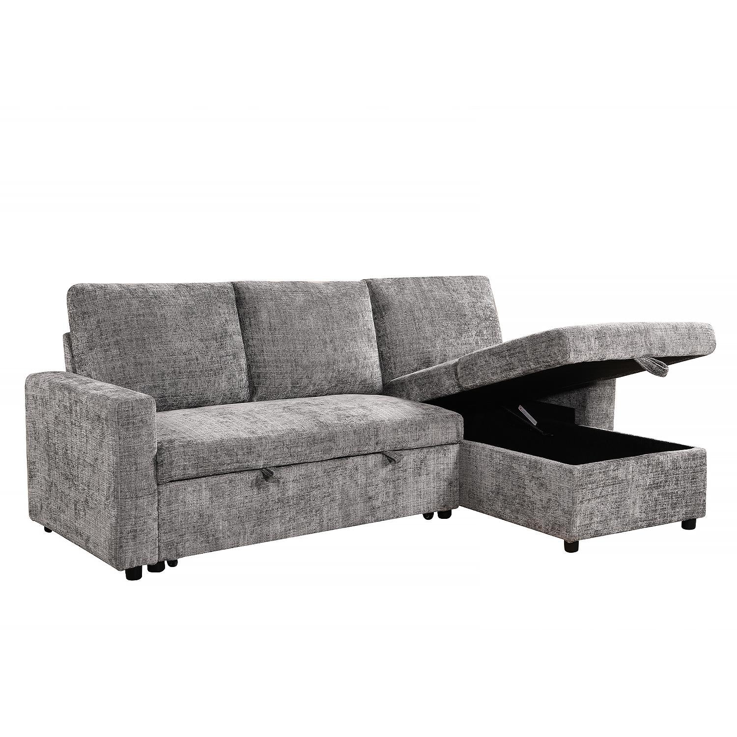Sala Rinconera Andry Chenille Gris