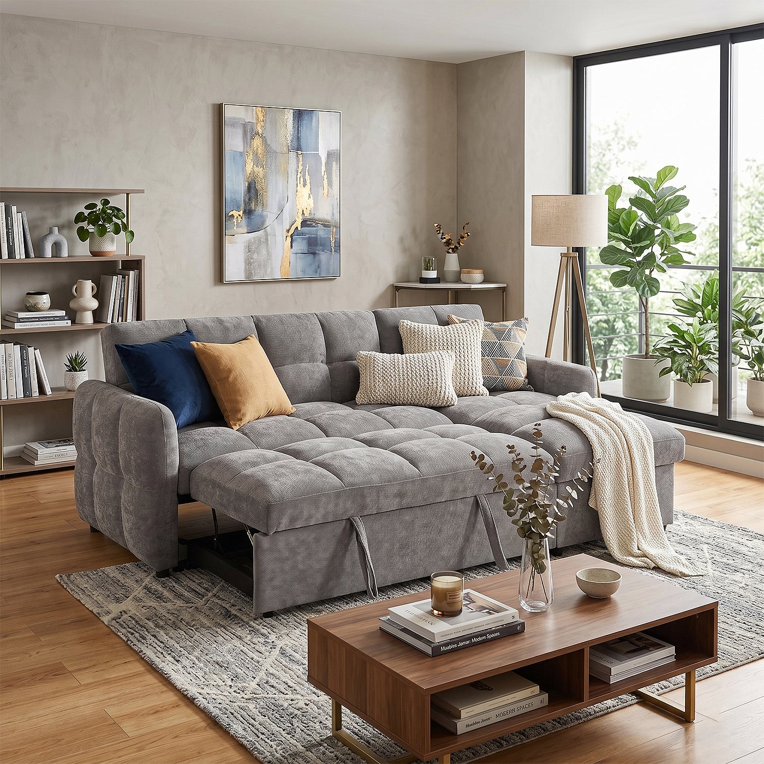 Sala Cama Anne Chenille Gris